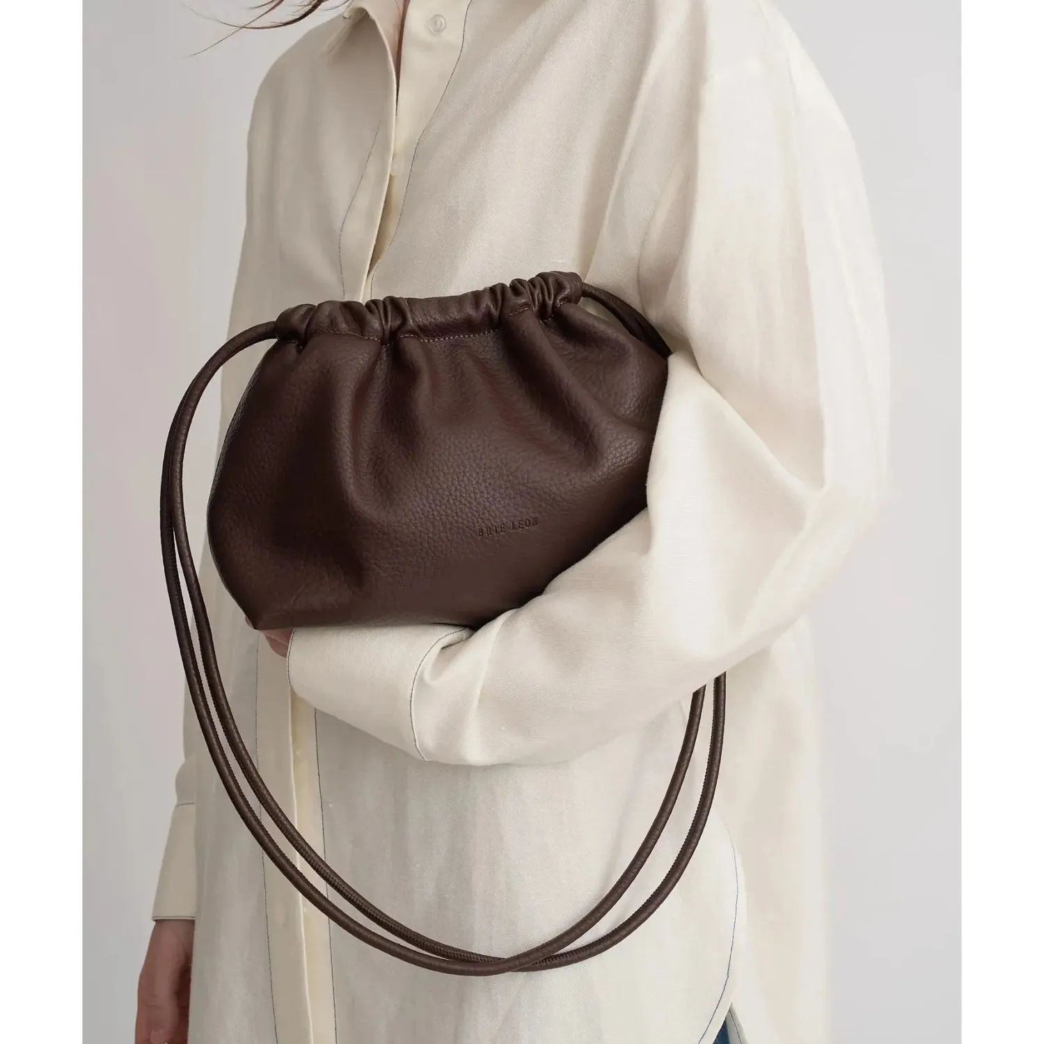 Women Brie Leon Alma Bag - Choc Nappa