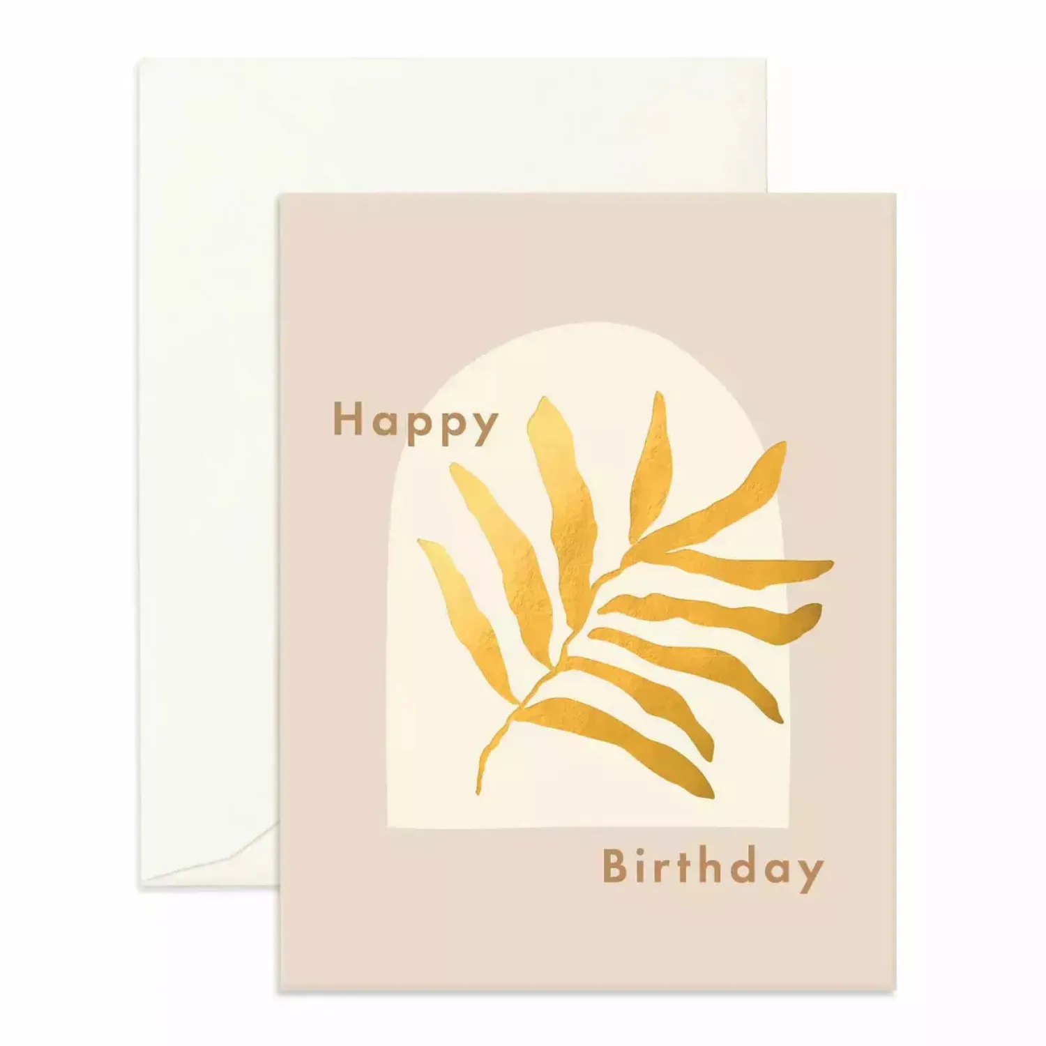 Fox & Fallow Birthday Frond Greeting Card