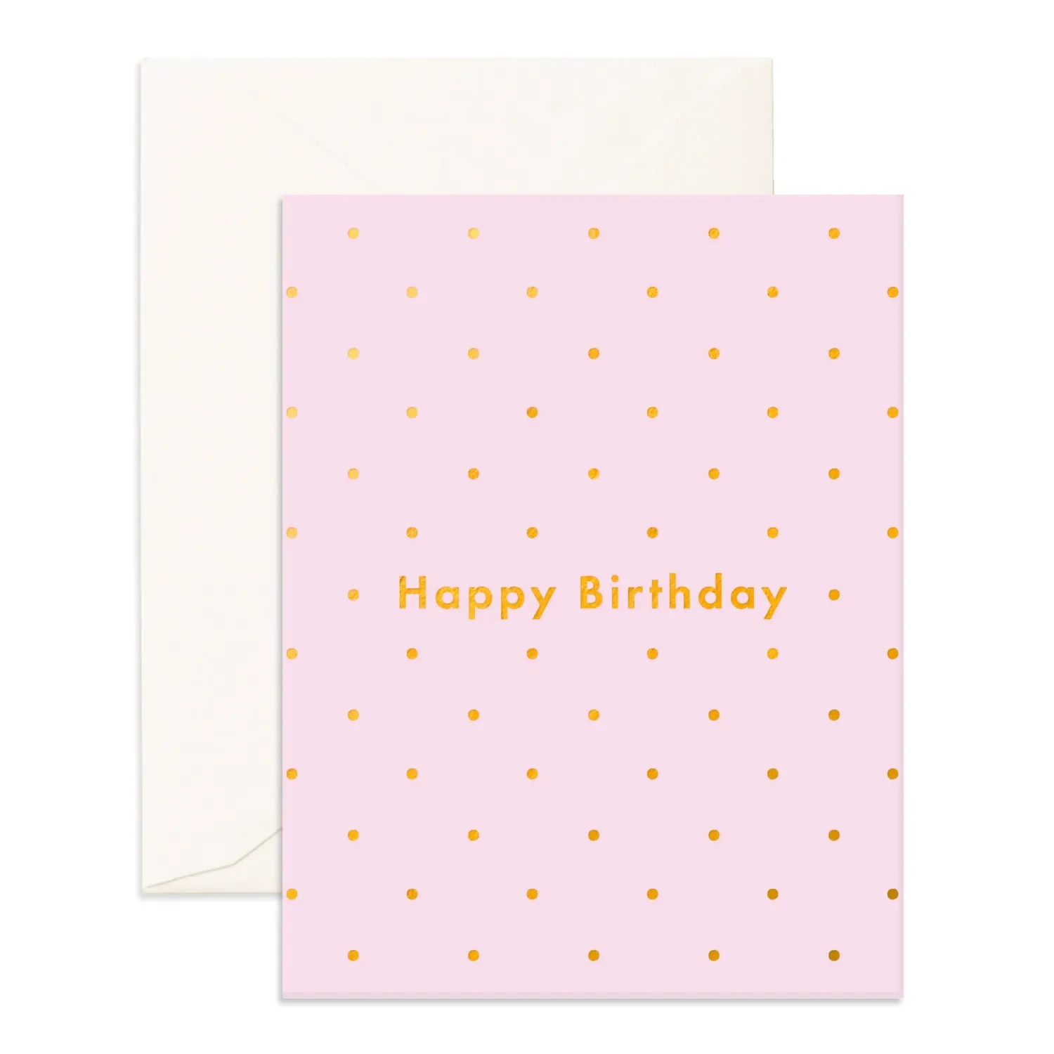 Fox & Fallow Birthday Lilac Dots Greeting Card