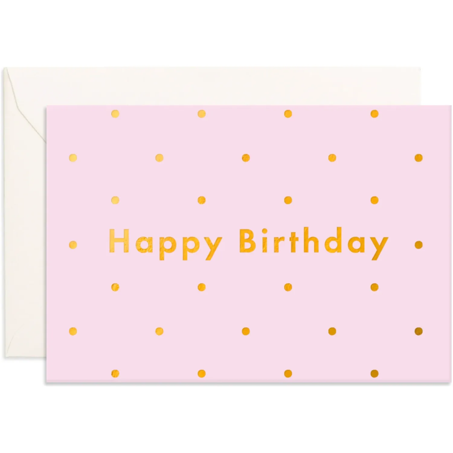 Fox & Fallow Birthday Lilac Dots Mini Greeting Card