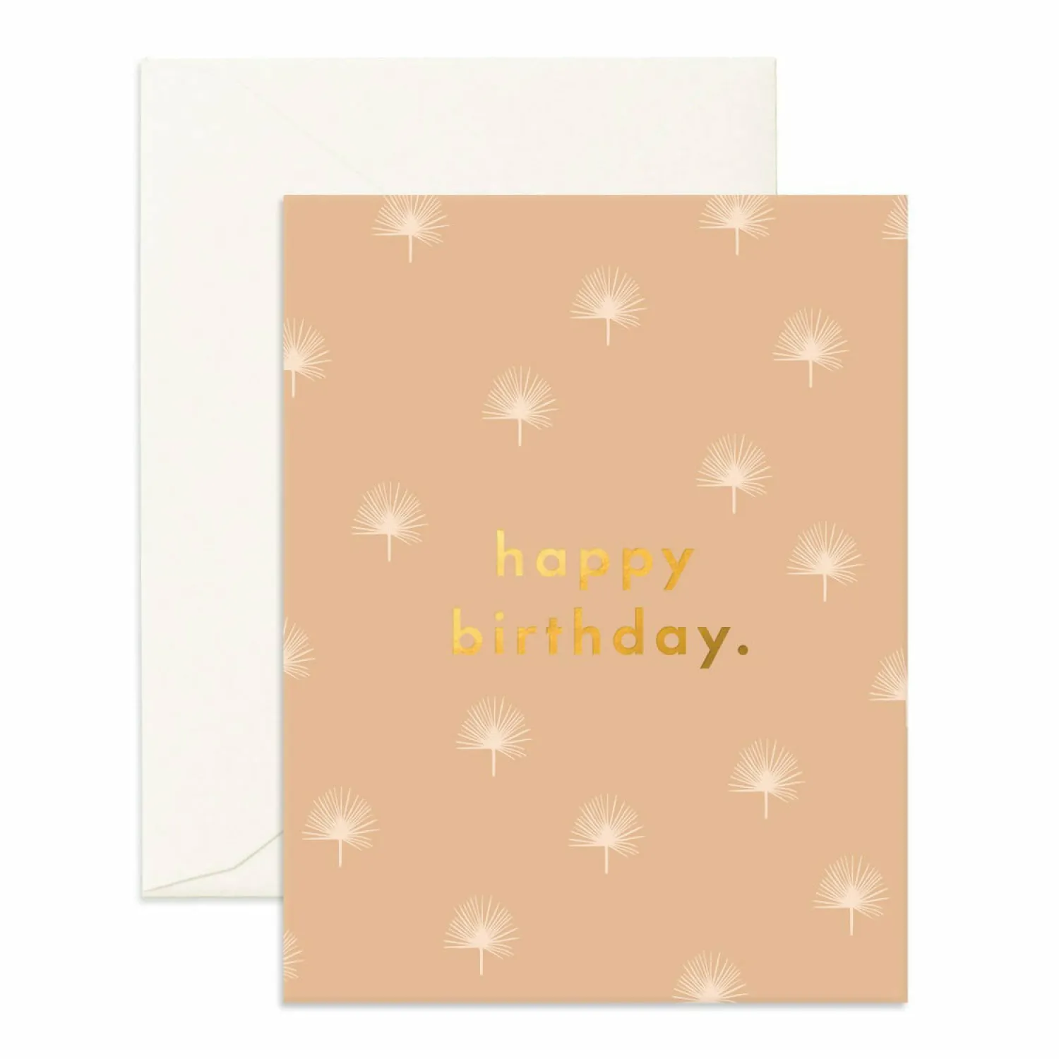 Fox & Fallow Birthday Palmetto (White Fern) Greeting Card