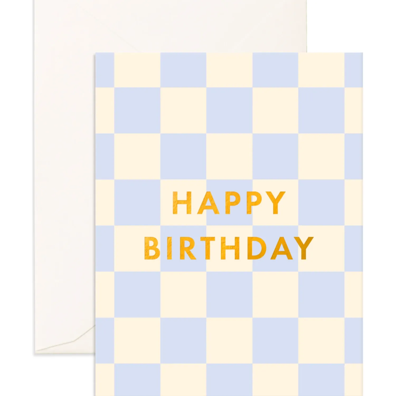 Fox & Fallow Birthday Powder Check Greeting Card