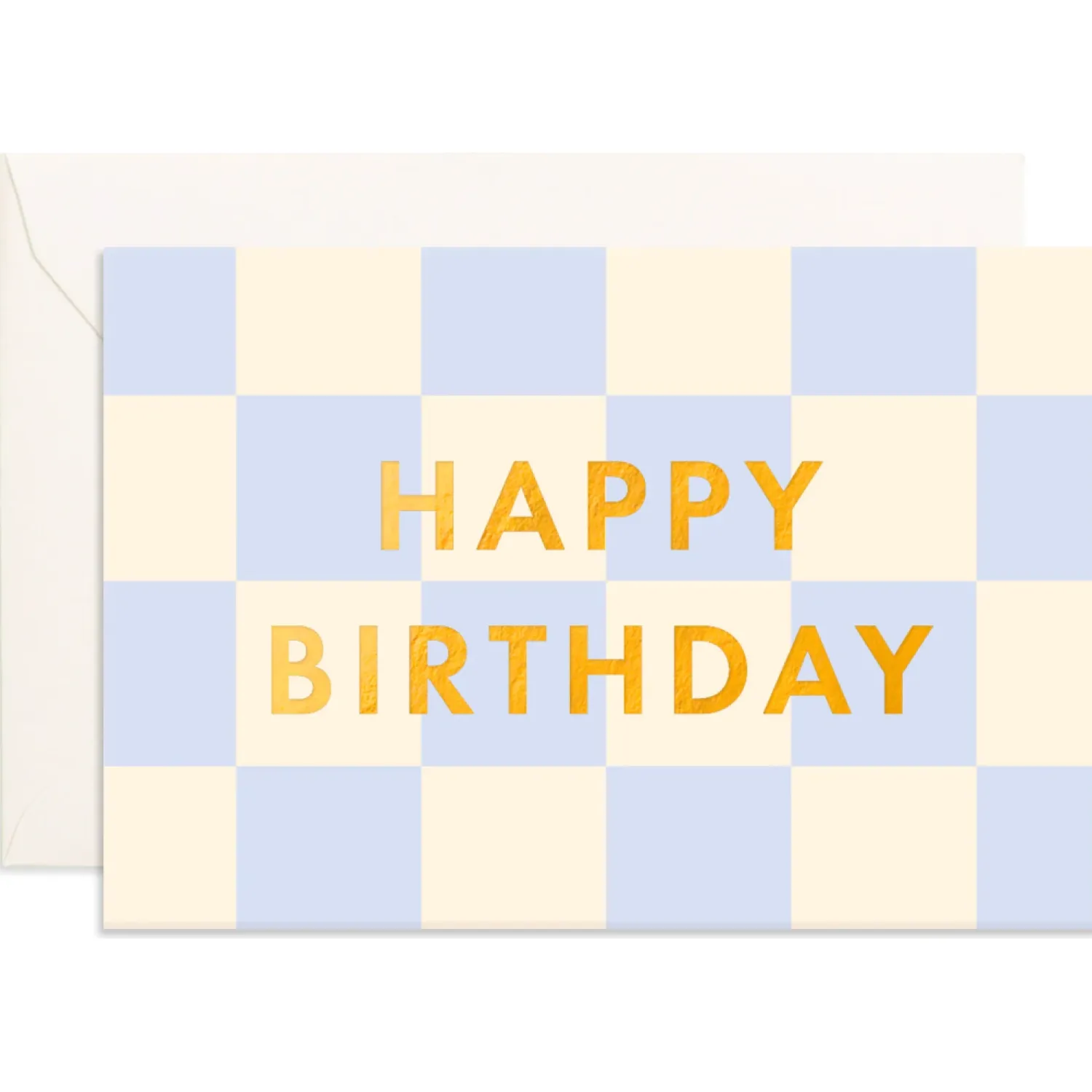 Fox & Fallow Birthday Powder Check Mini Greeting Card