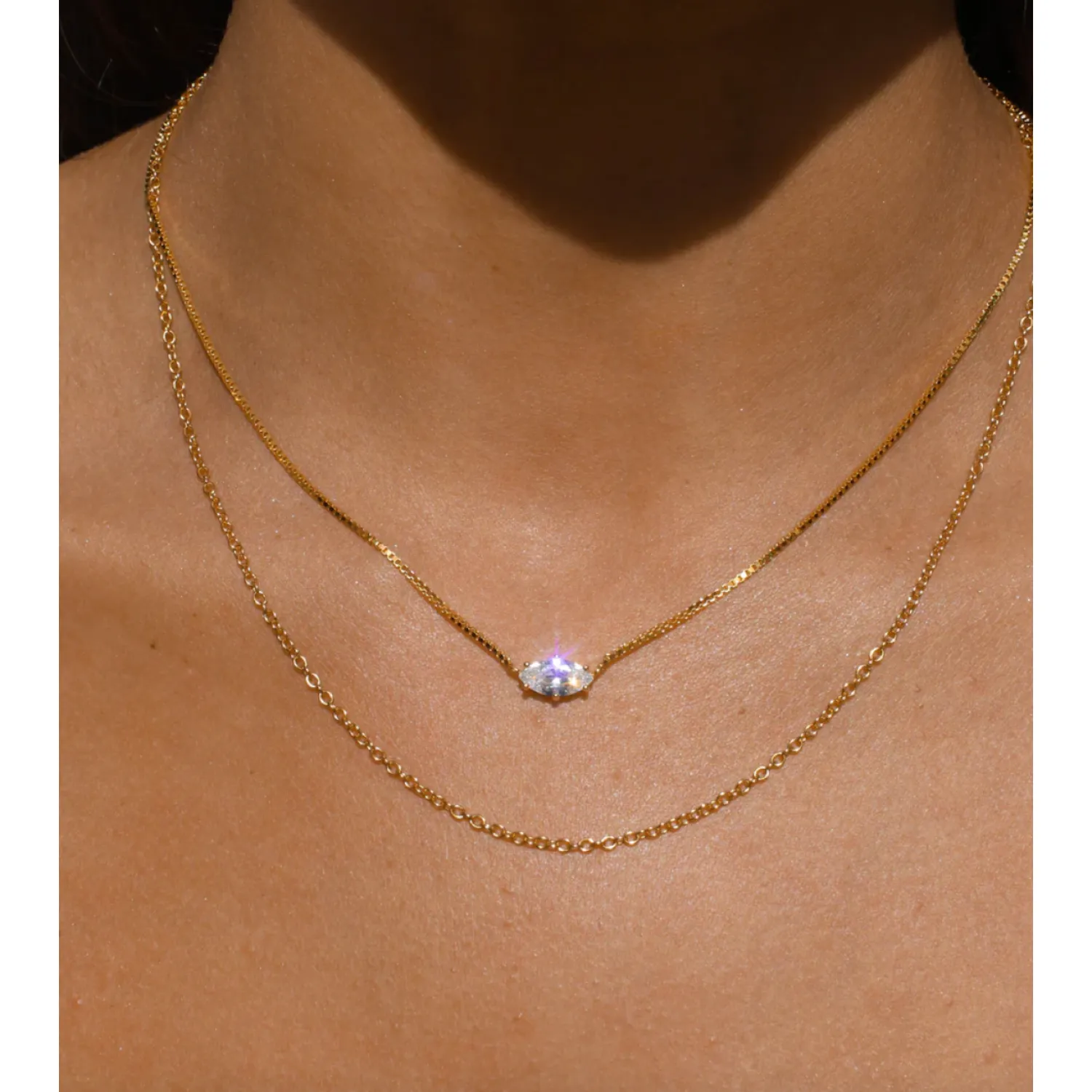 Women Avant Studio Birthstone Necklace - Gold