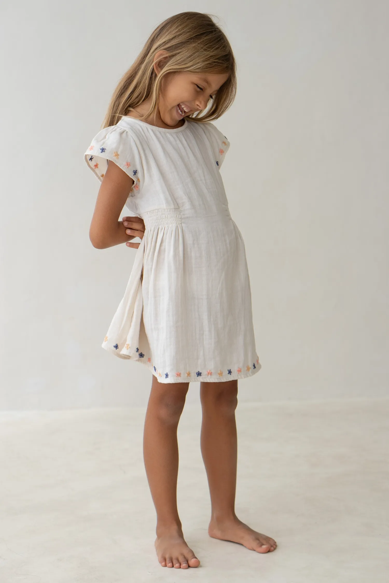 Illoura The Label Blossom Dress - Embroidered