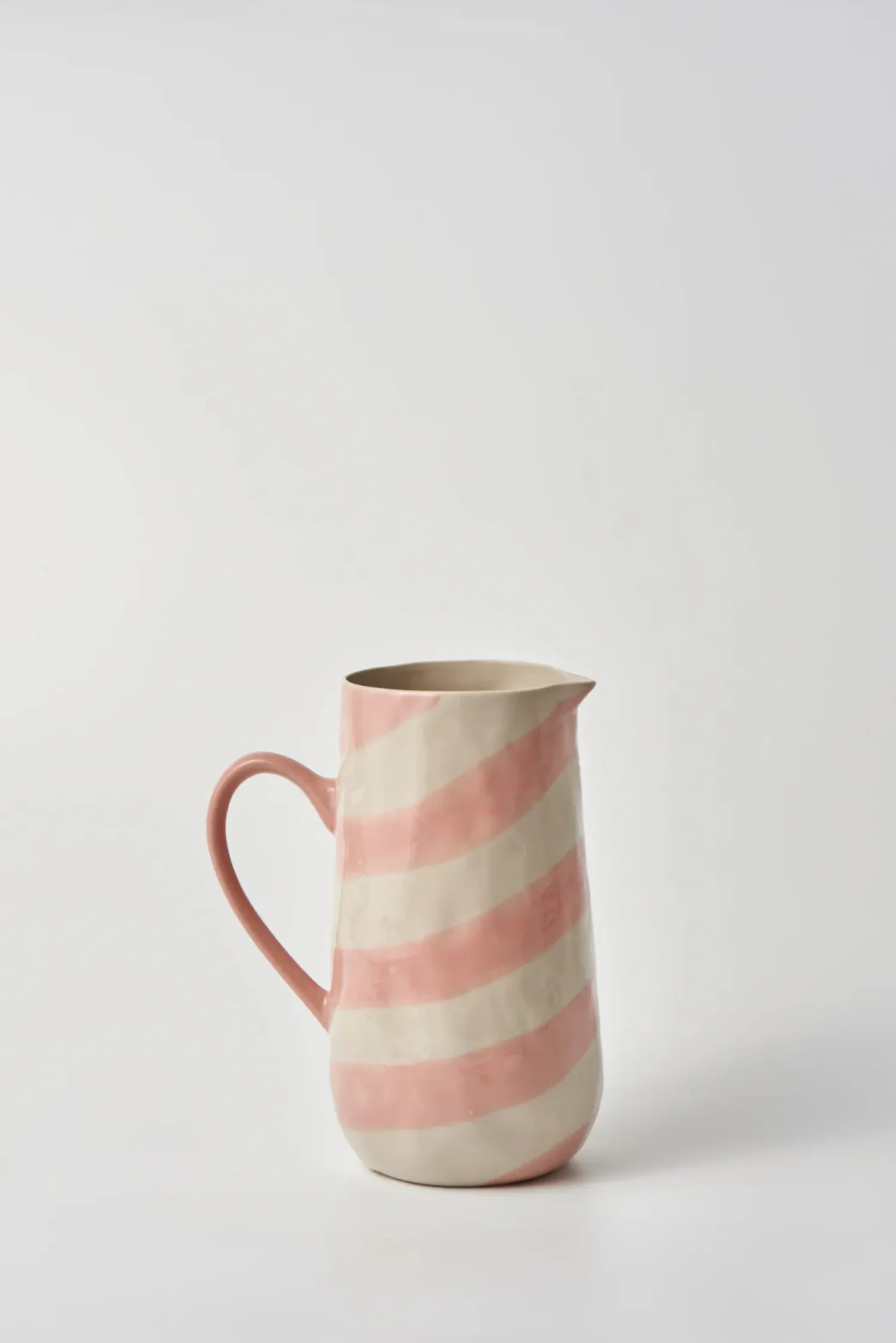 Jones & Co Cabana Stripe Jug - Pink