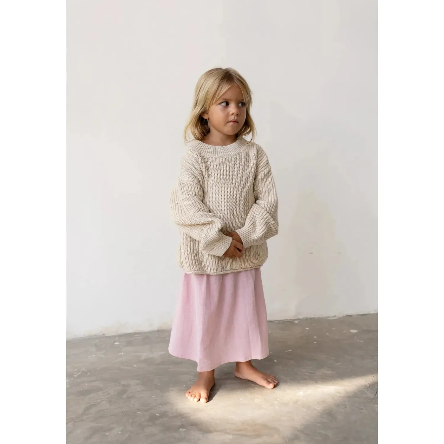 Illoura The Label Chunky Knit Jumper - Natural