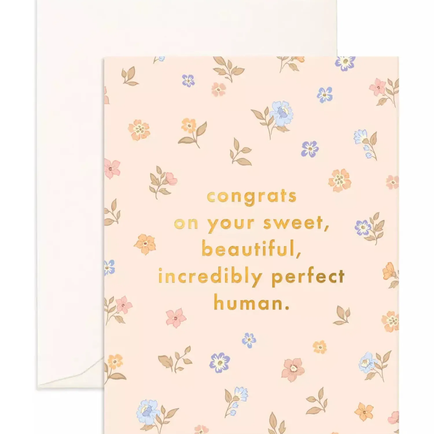 Fox & Fallow Congrats Tiny Human Greeting Card