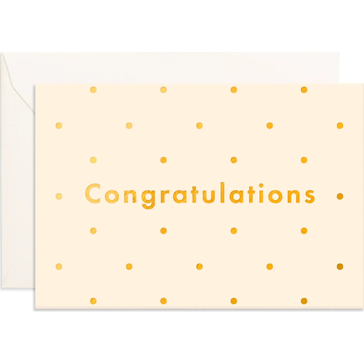 Fox & Fallow Congratulations Dots Mini Greeting Card