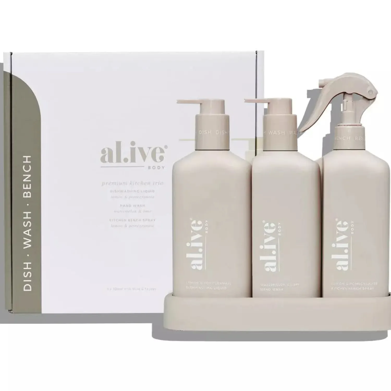 Al.ive Body Dishwashing, Hand Wash & Bench Spray Kitchen Trio