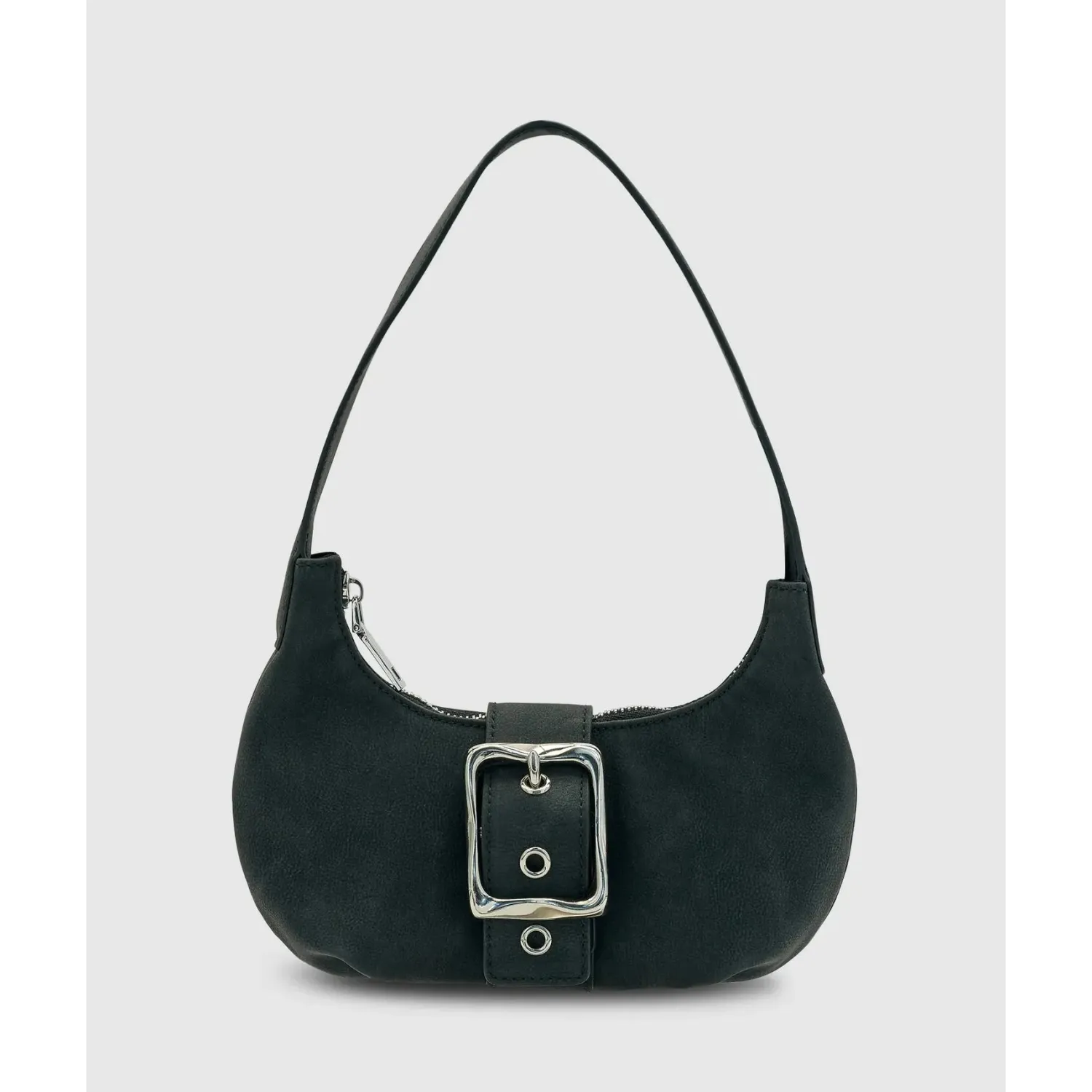 Women Brie Leon Everyday Mini Baguette Bag - Indigo Black Suede