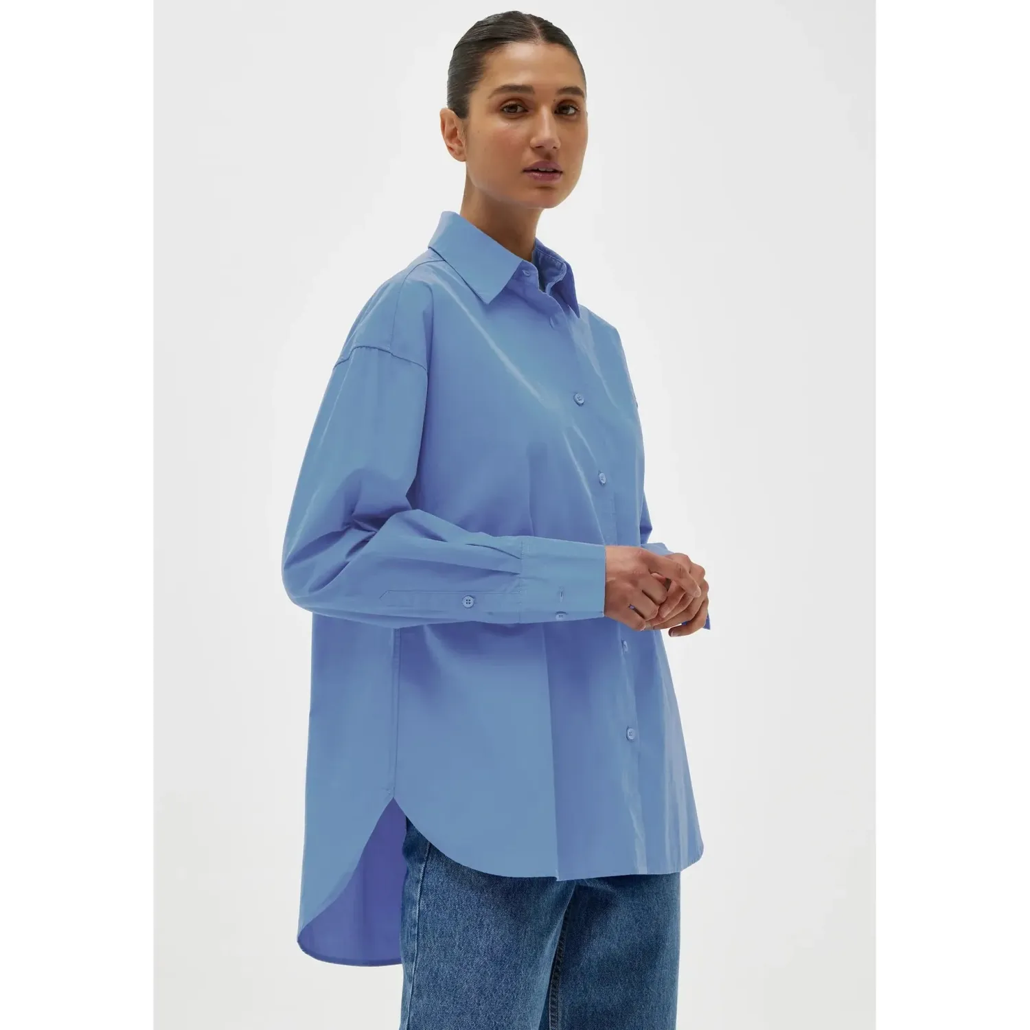 Women Assembly Label Everyday Poplin Shirt - Infinity