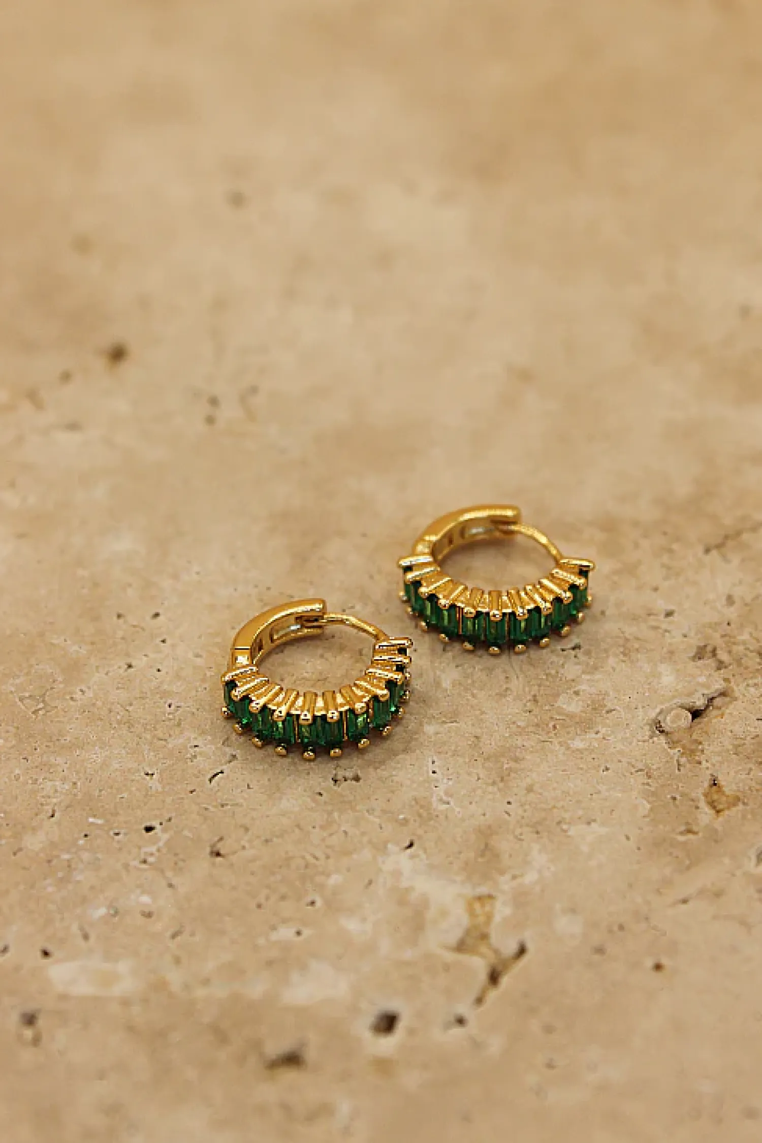 Women Love From Lilou Ivy Earring - Emerald / Gold