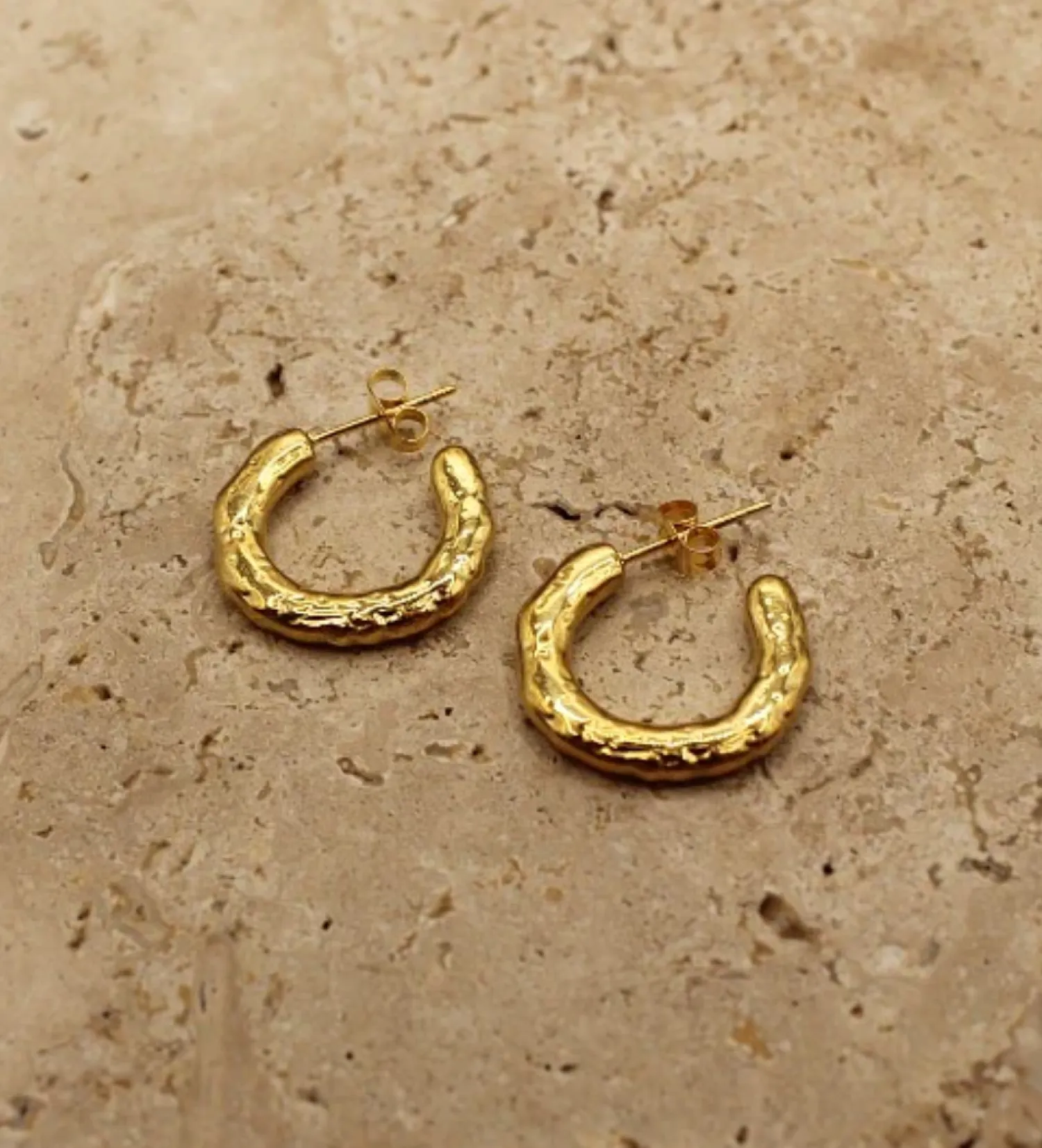 Women Love From Lilou Kirby Gold Hoop Earring