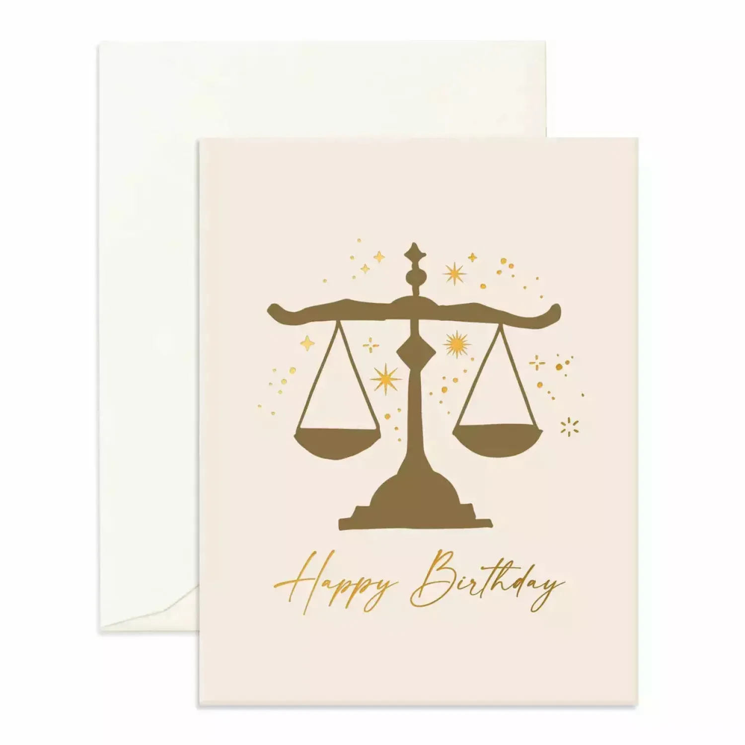 Fox & Fallow Libra Birthday Greeting Card