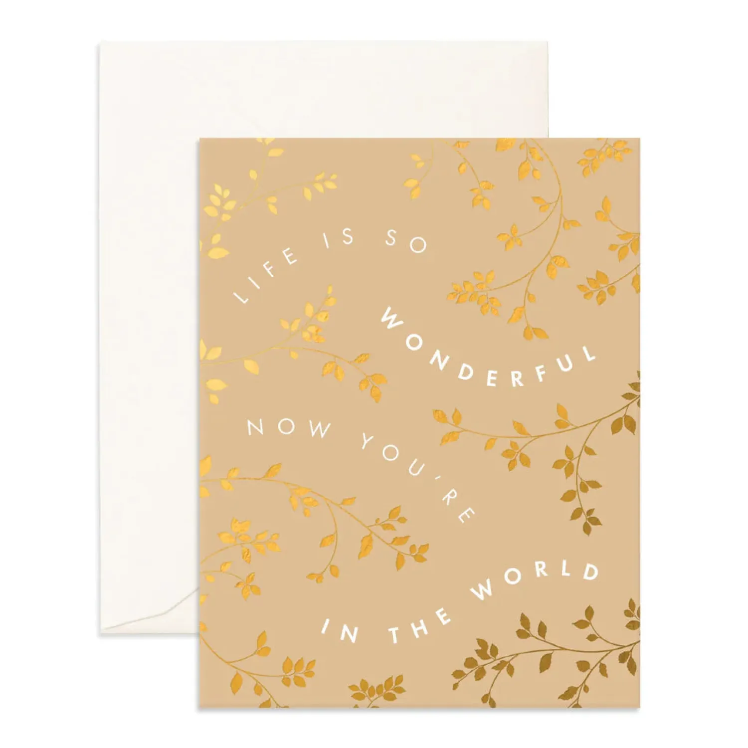 Fox & Fallow Life Is Wonderful Vines Greeting Card