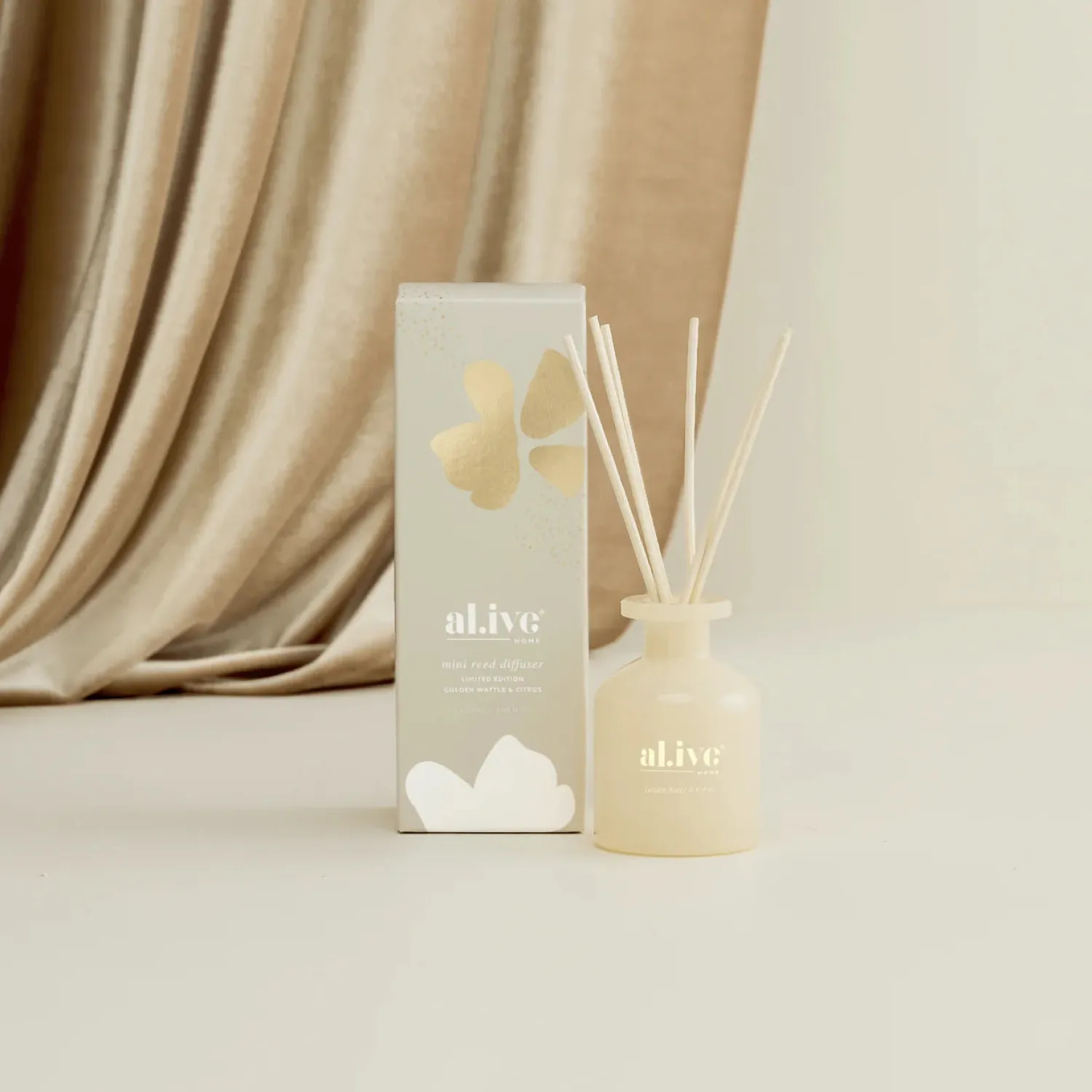 Al.ive Body Mini Reed Diffuser - Golden Wattle & Citrus