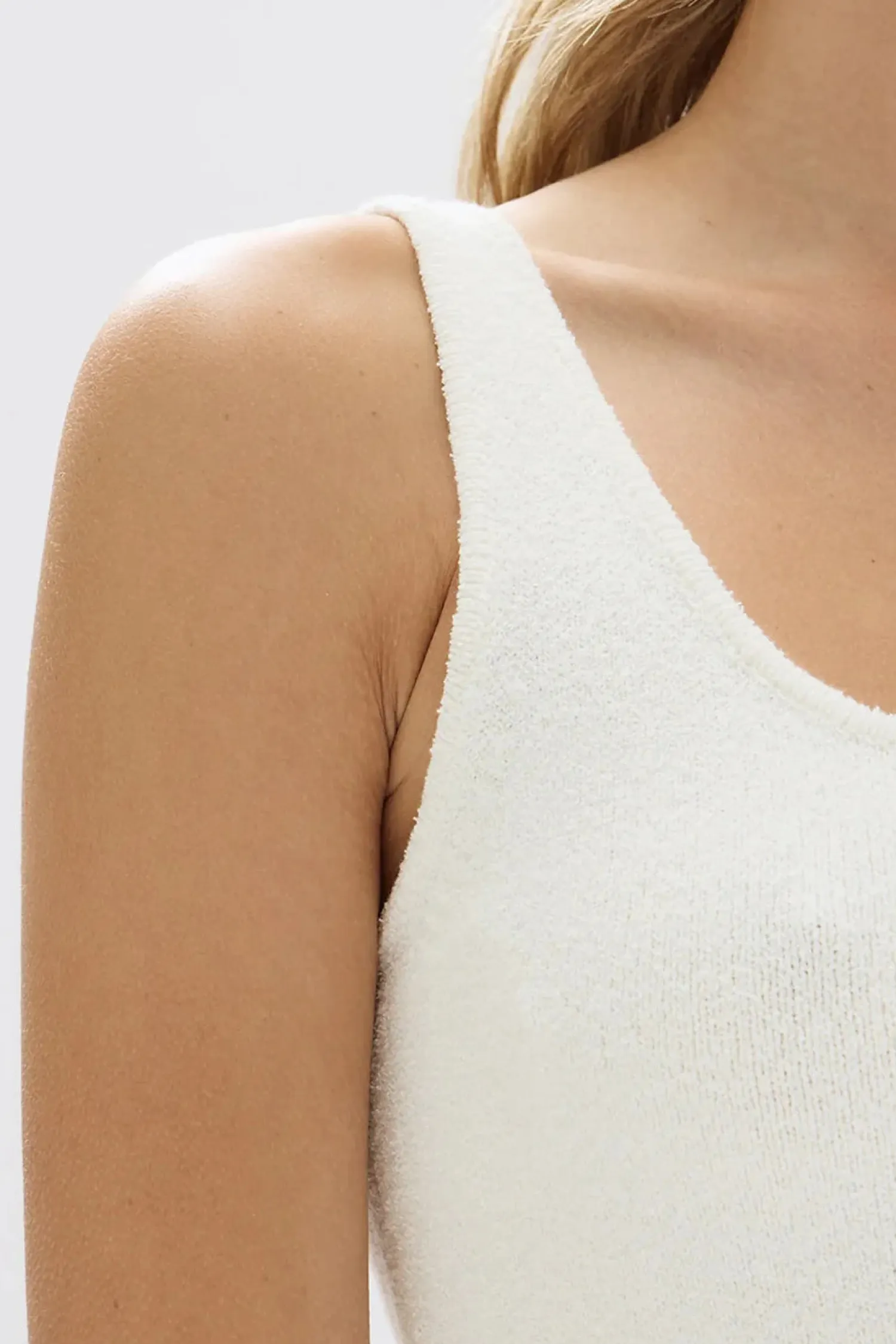 Women Assembly Label Odette Boucle Knit Tank White