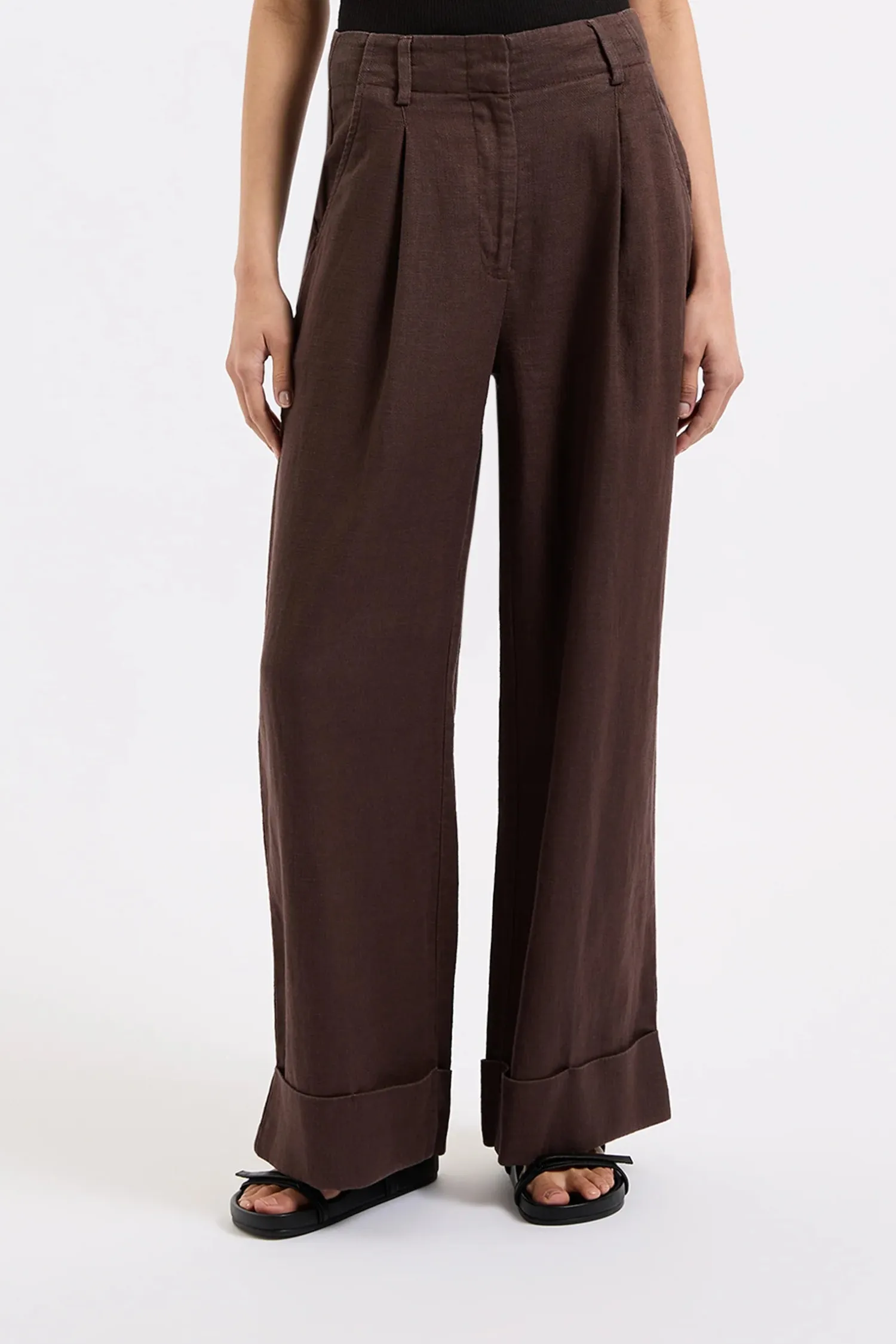 Women Nude Lucy Paloma Tailored Pant - Espresso