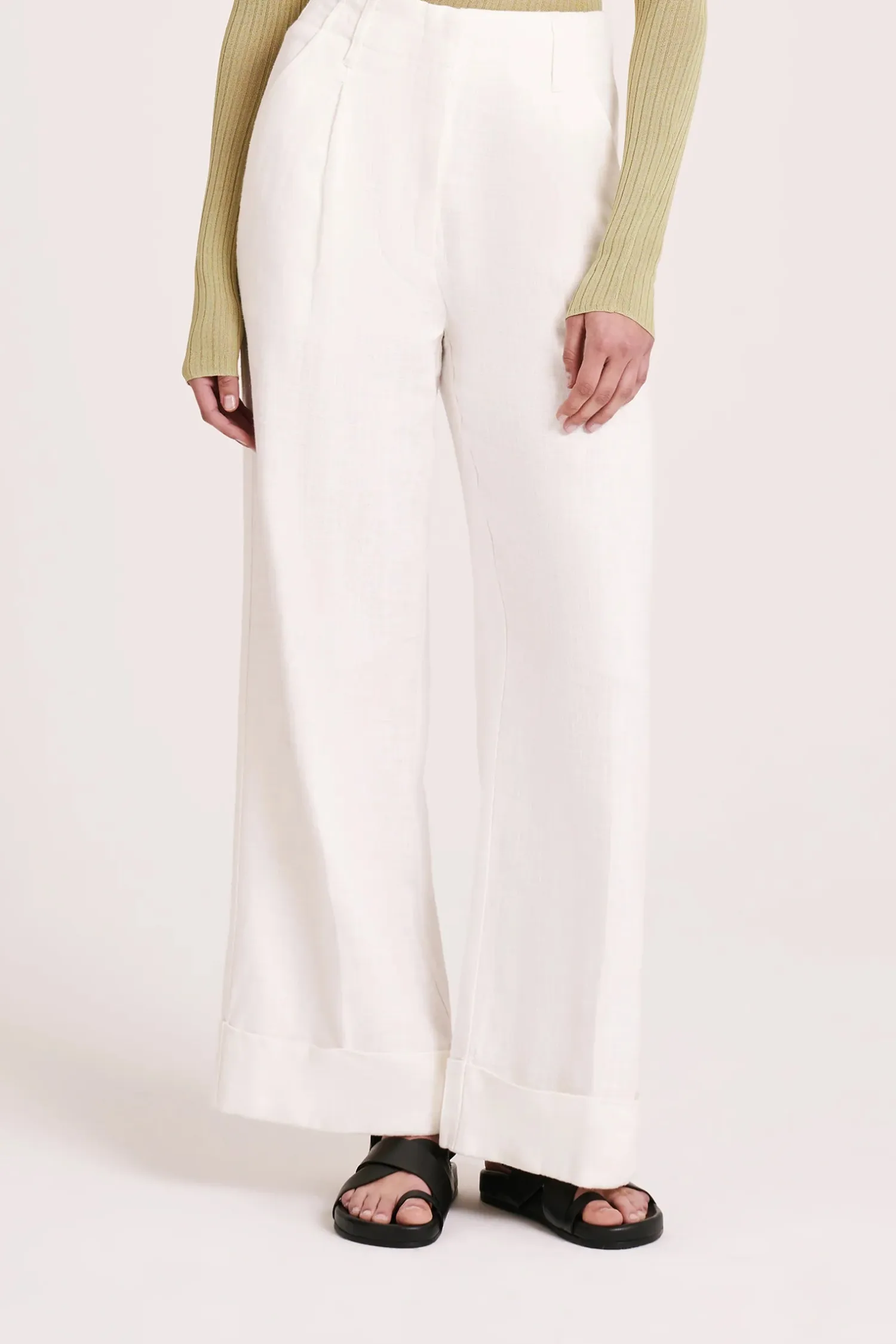 Women Nude Lucy Paloma Tailored Pant - Salt