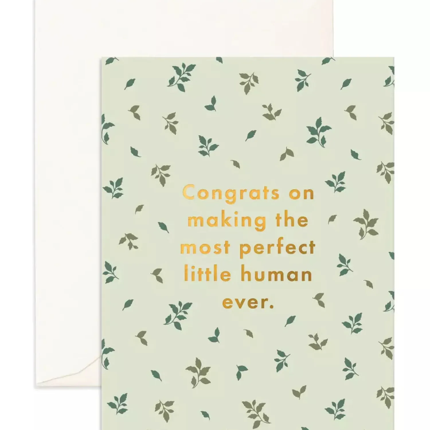 Fox & Fallow Perfect Human Broderie Greeting Card