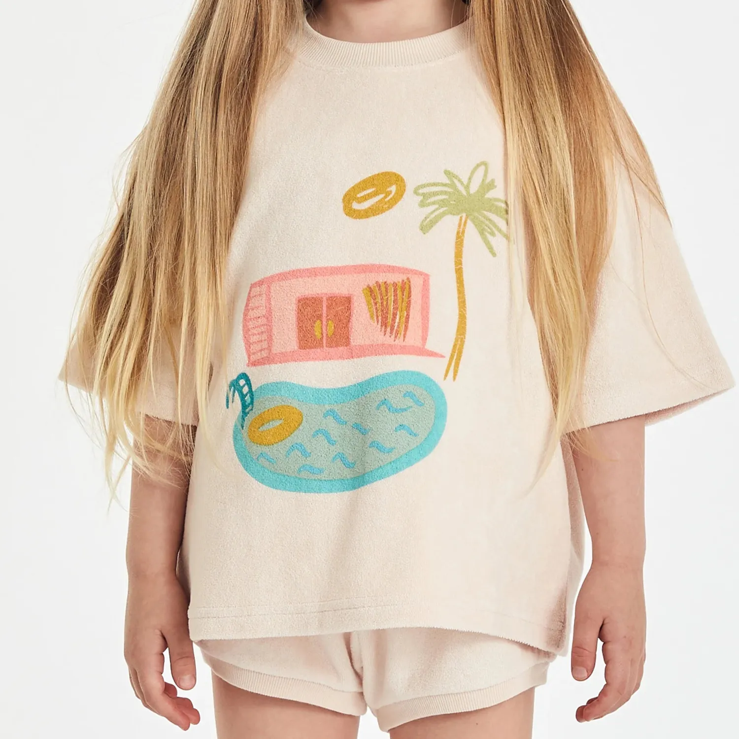 Golden Children Pool House Mid Sleeve Tee - Shell