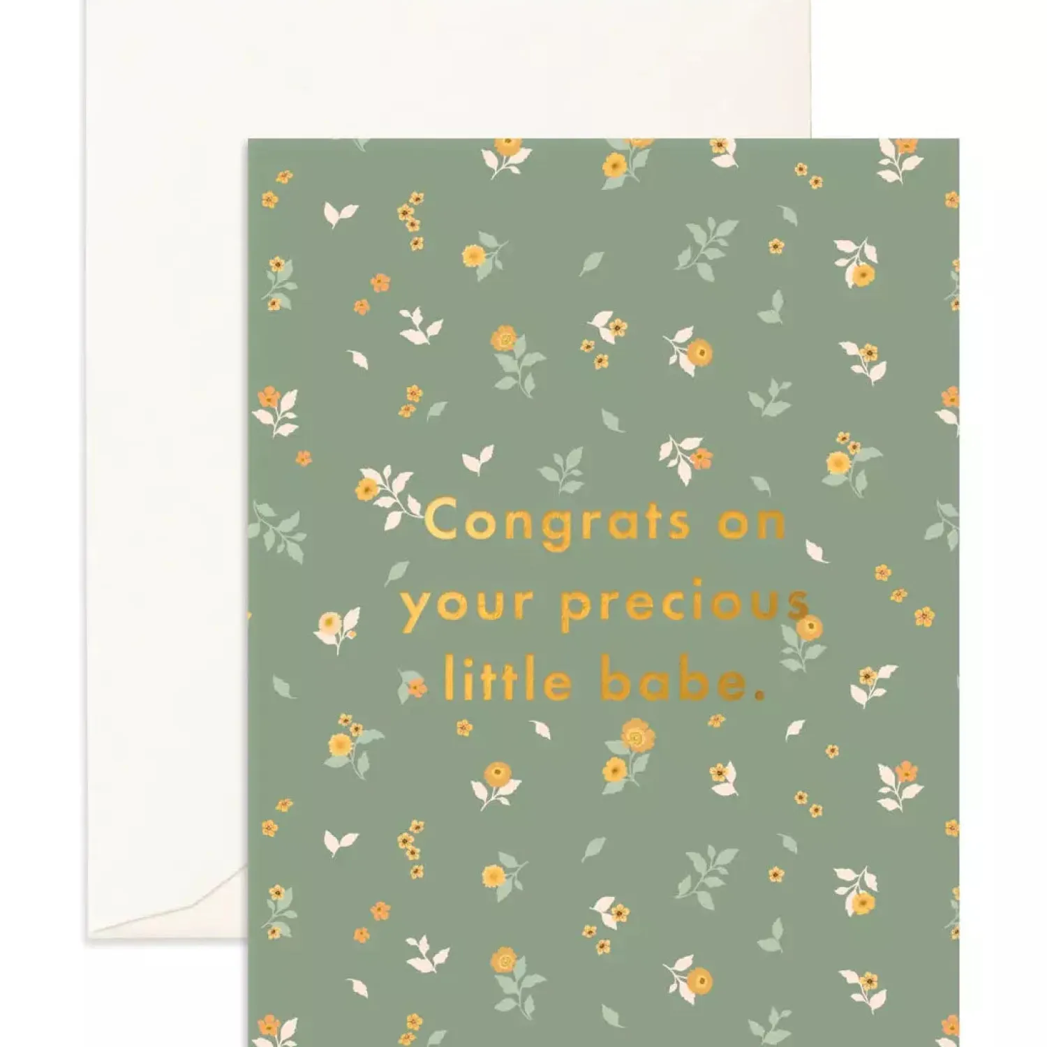 Fox & Fallow Precious Babe Broderie Greeting Card