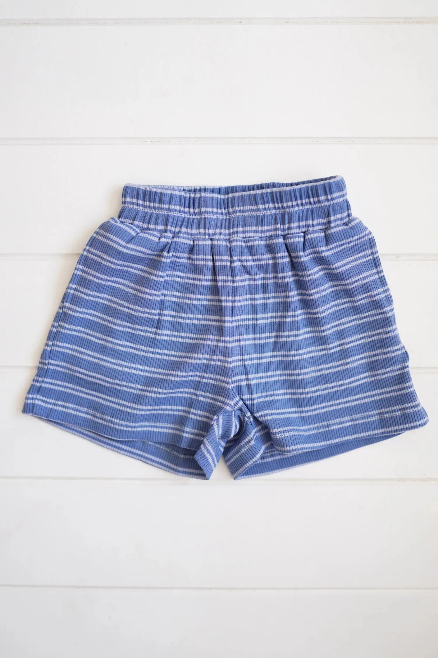 Milky Designs Rib Short - Blue Stripe