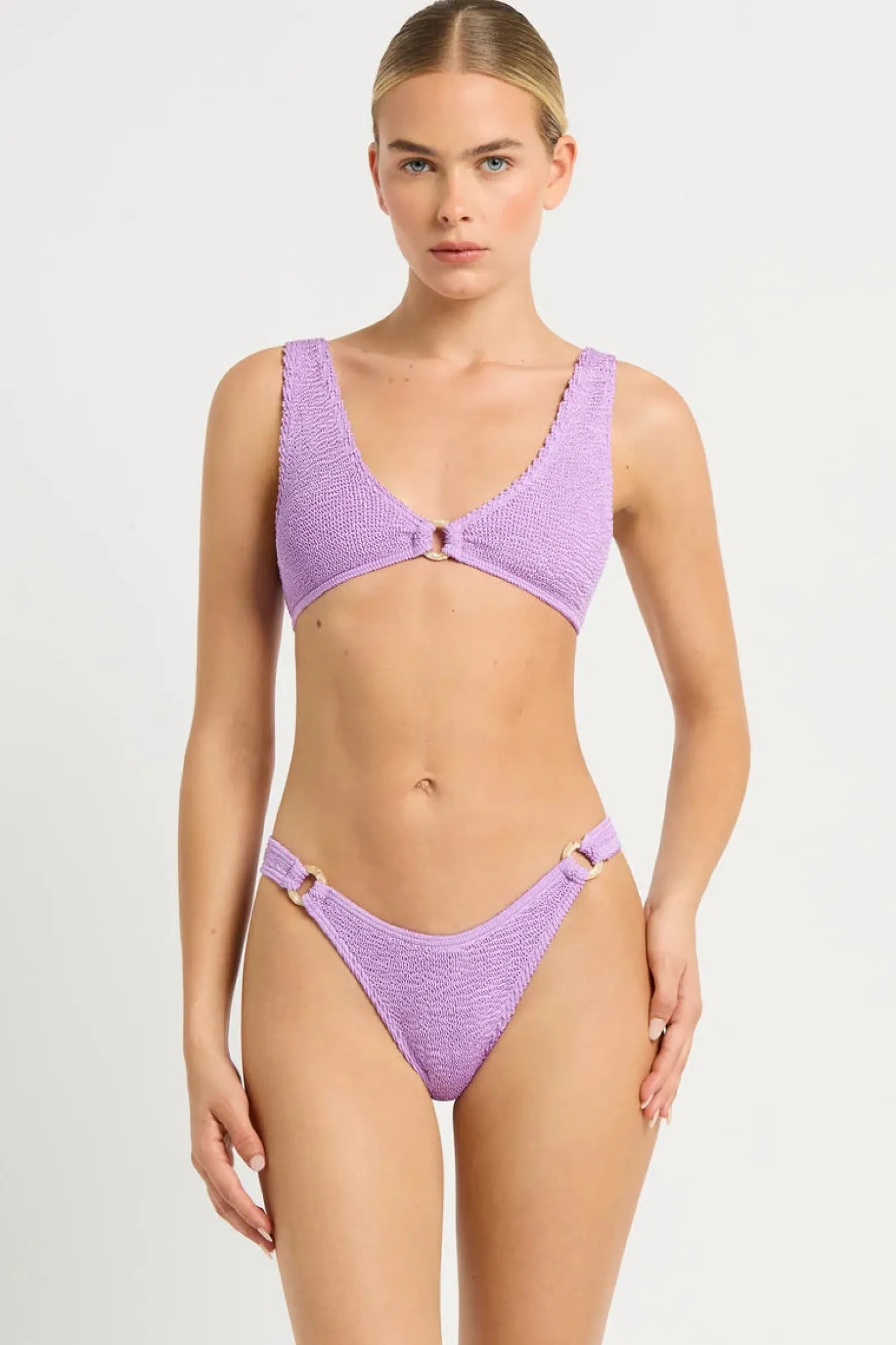 Women Bond-Eye Swim Ring Scene Brief - Lilac Shimmer