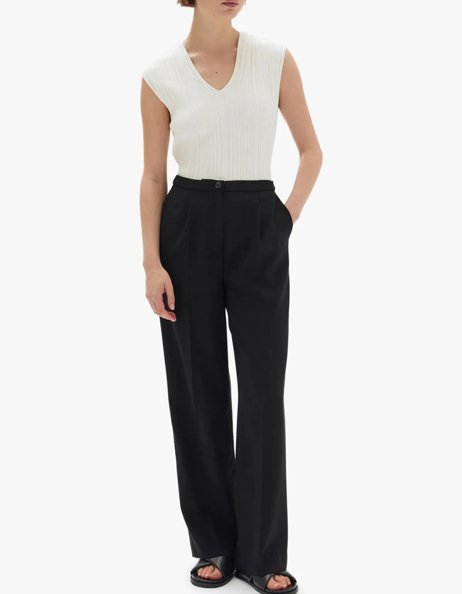 Women Assembly Label Sabine Crepe Pant - Black