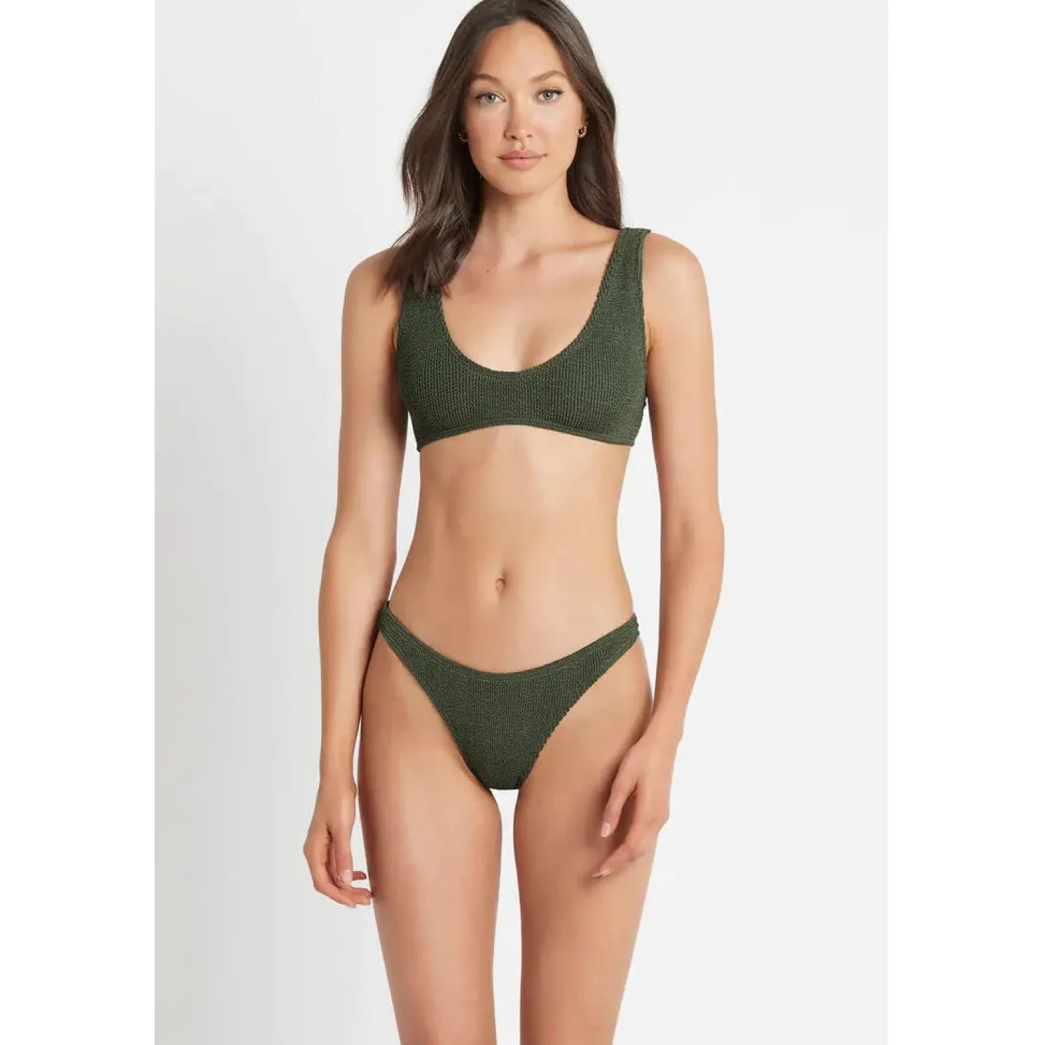 Women Bond-Eye Swim Scout Crop Eco - Khaki