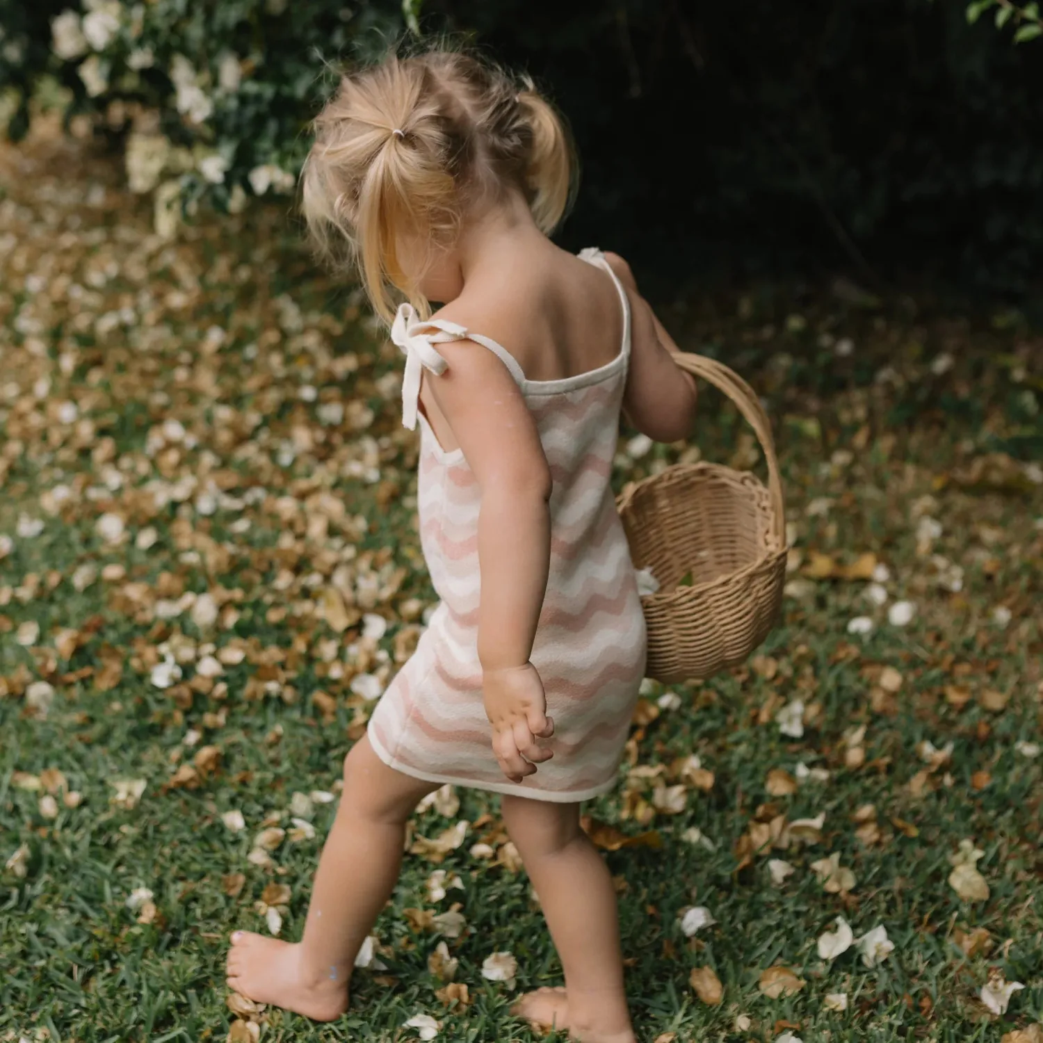 Golden Children Seashore Knit Dress - Strawberry & Cream