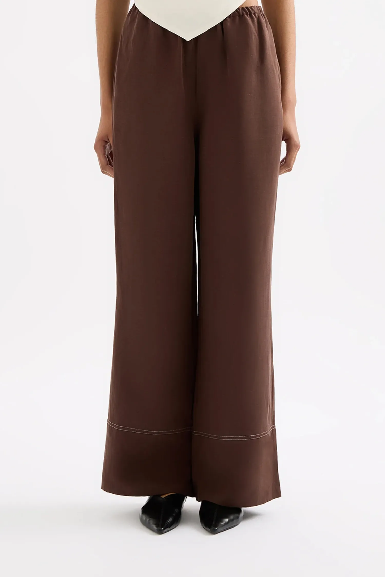 Women Nude Lucy Serafin Pant - Espresso