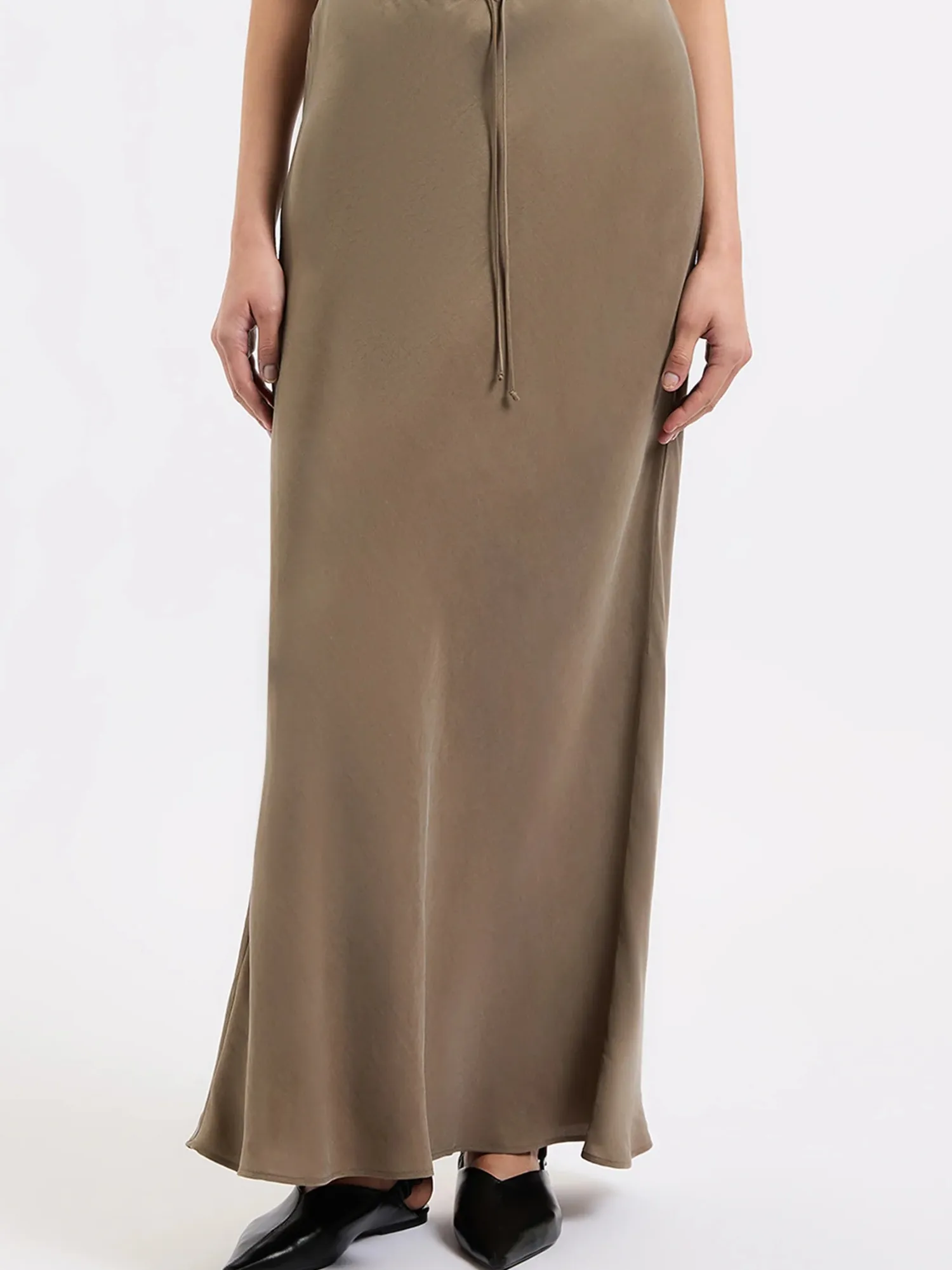 Women Nude Lucy Seshni Tencel Maxi Skirt - Chestnut