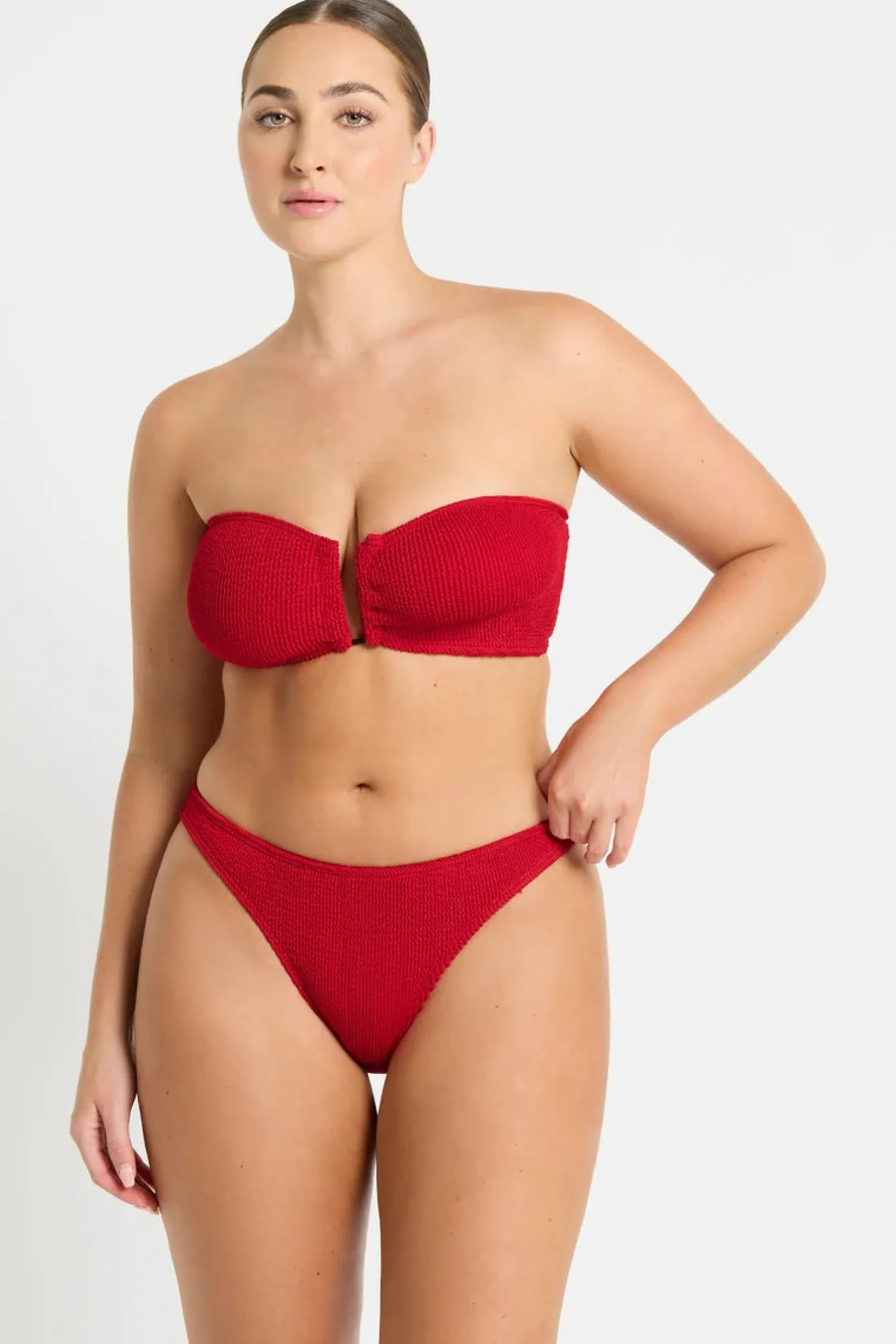 Women Bond-Eye Swim Sign Brief - Baywatch Red