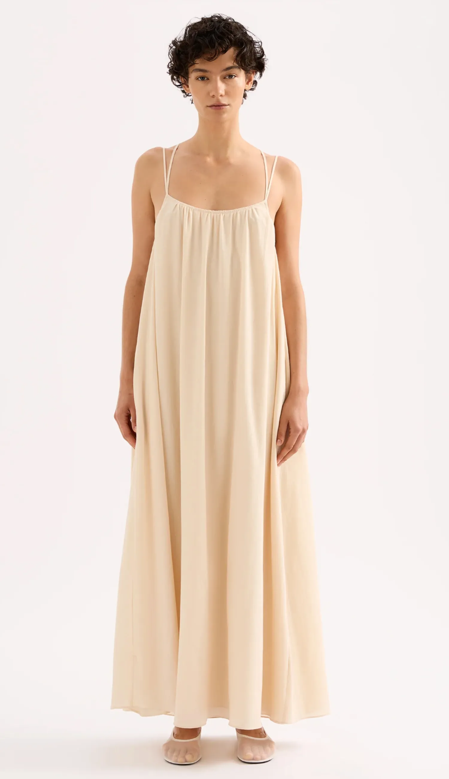 Women Nude Lucy Stace Maxi Dress - Pannacotta