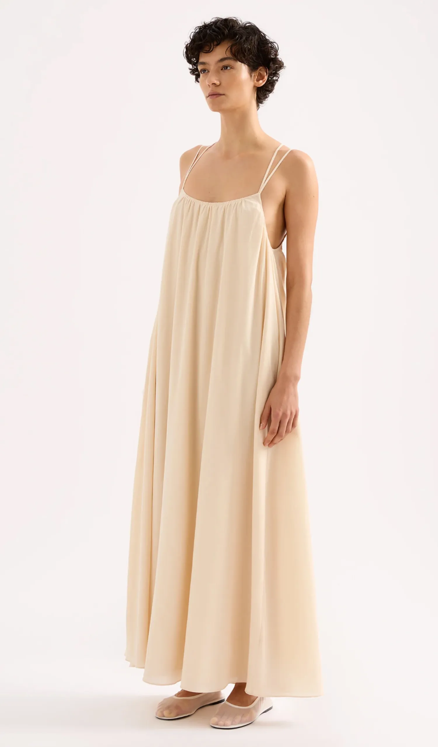 Women Nude Lucy Stace Maxi Dress - Pannacotta