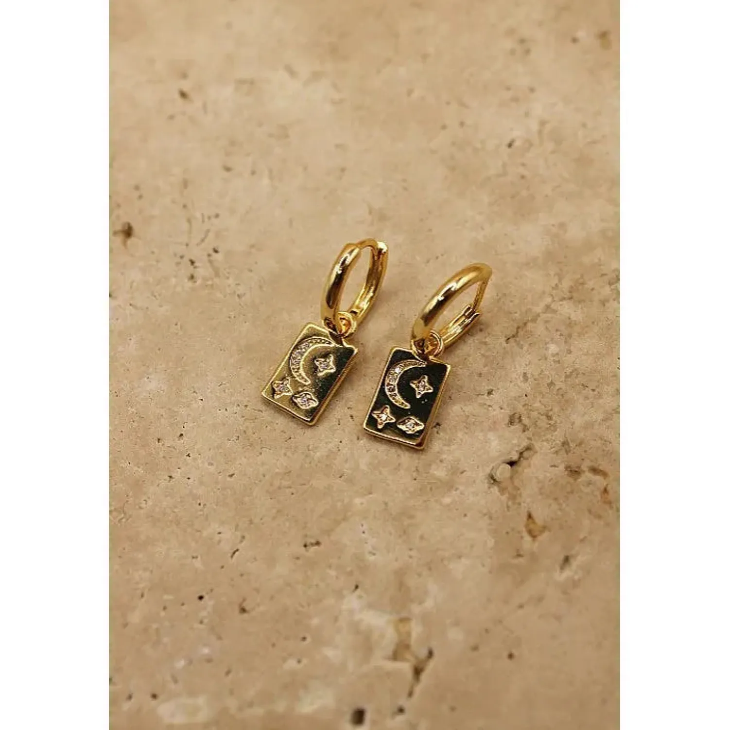 Women Love From Lilou Stardust Earrings - Gold