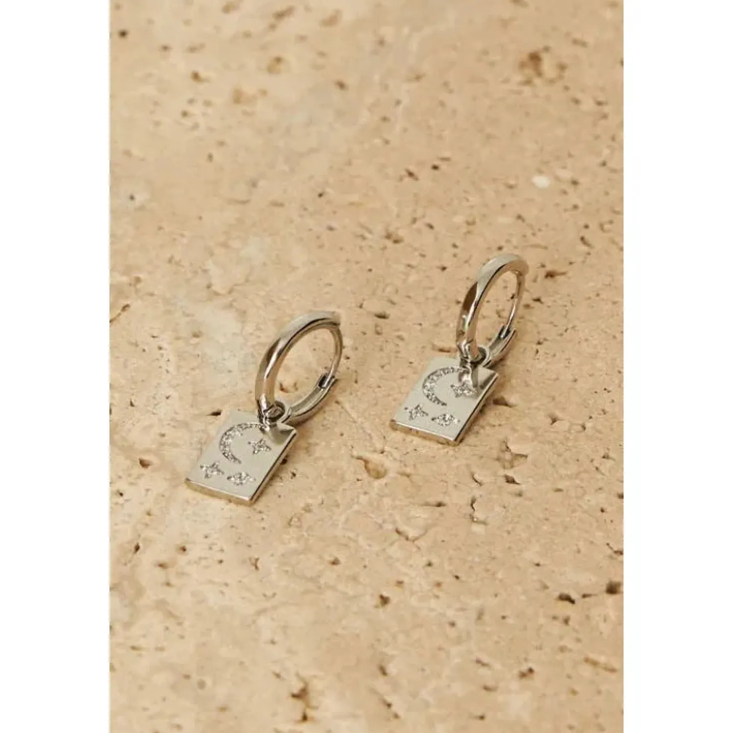 Women Love From Lilou Stardust Earrings - Silver