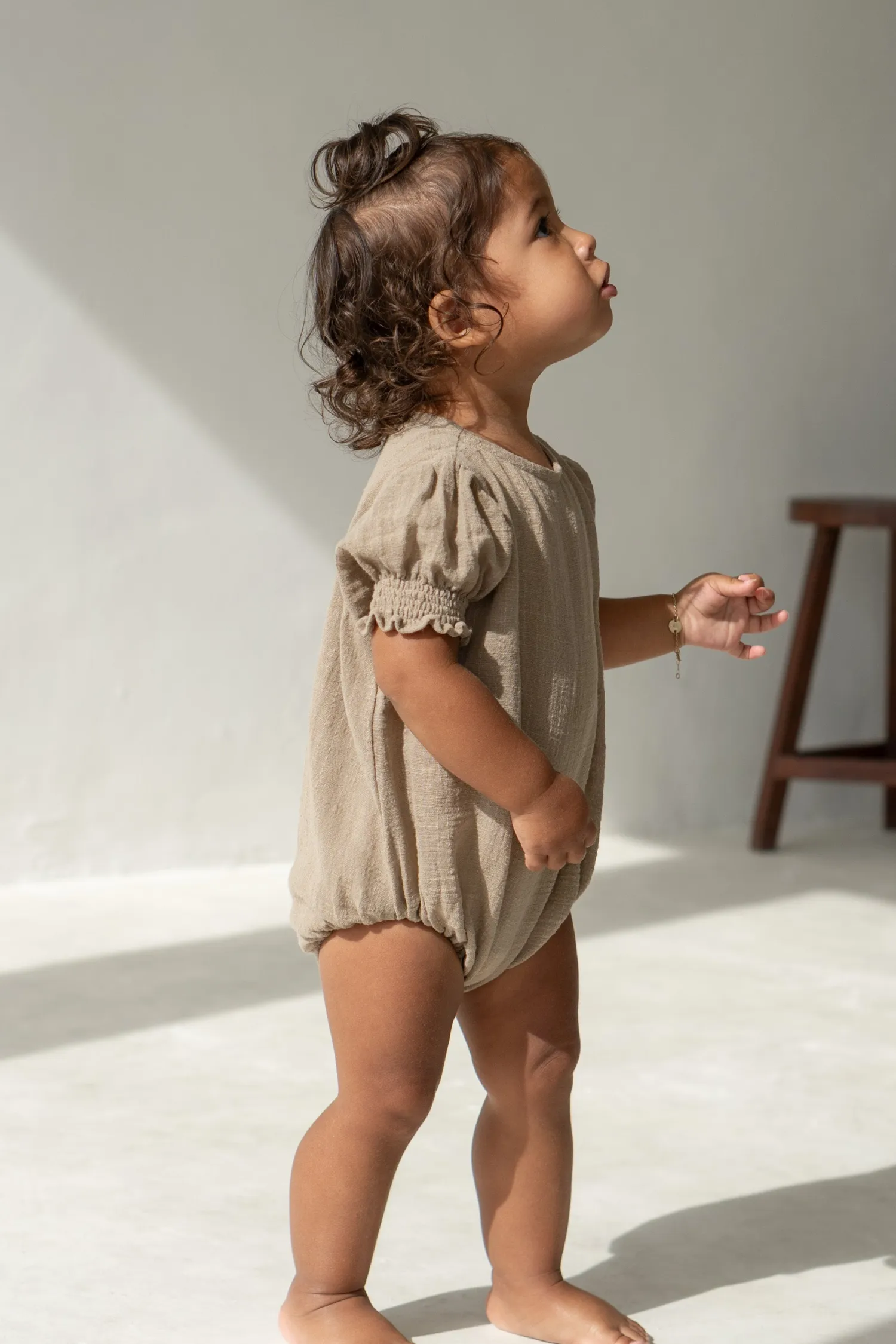 Illoura The Label Summer Meadow Romper - Mushroom