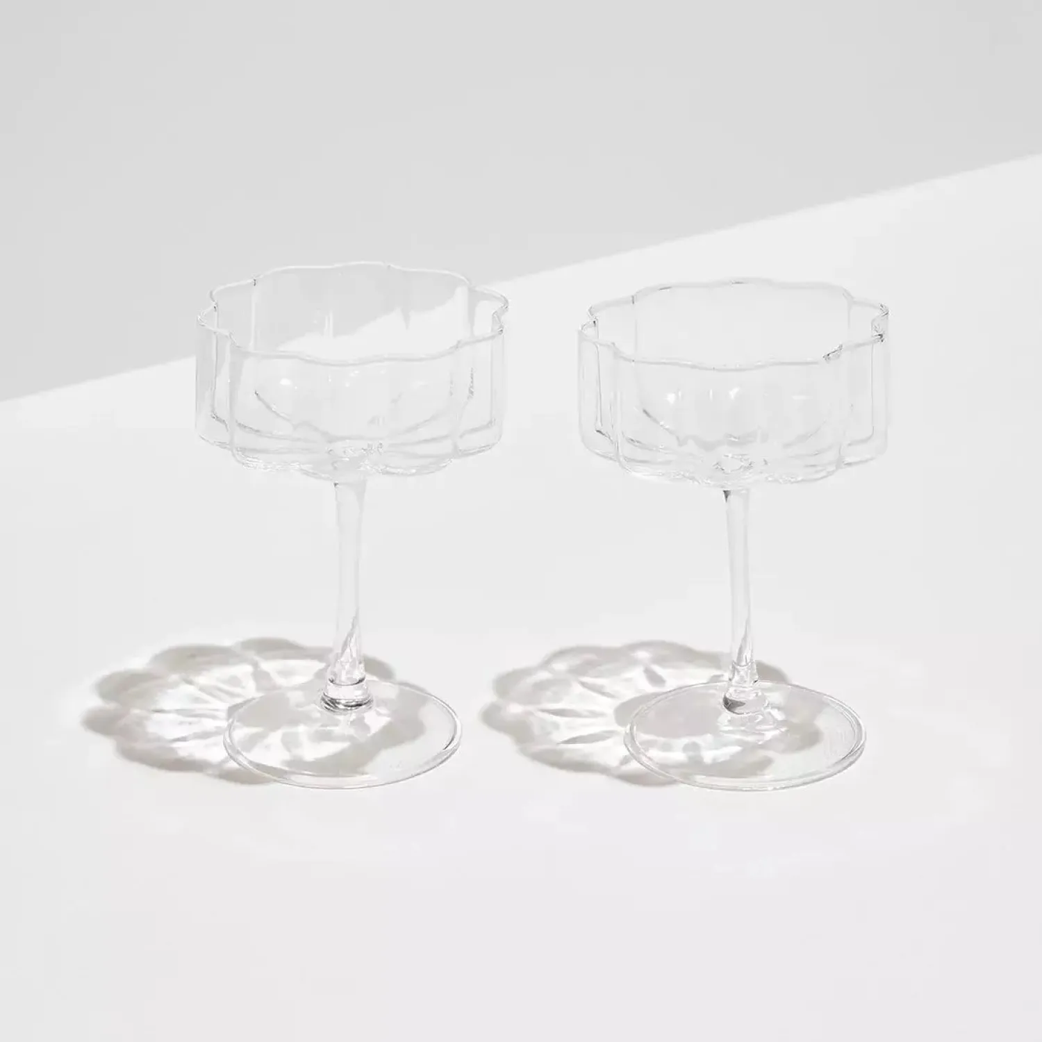 FAZEEK Wave Coupe Set Of 2 - Clear