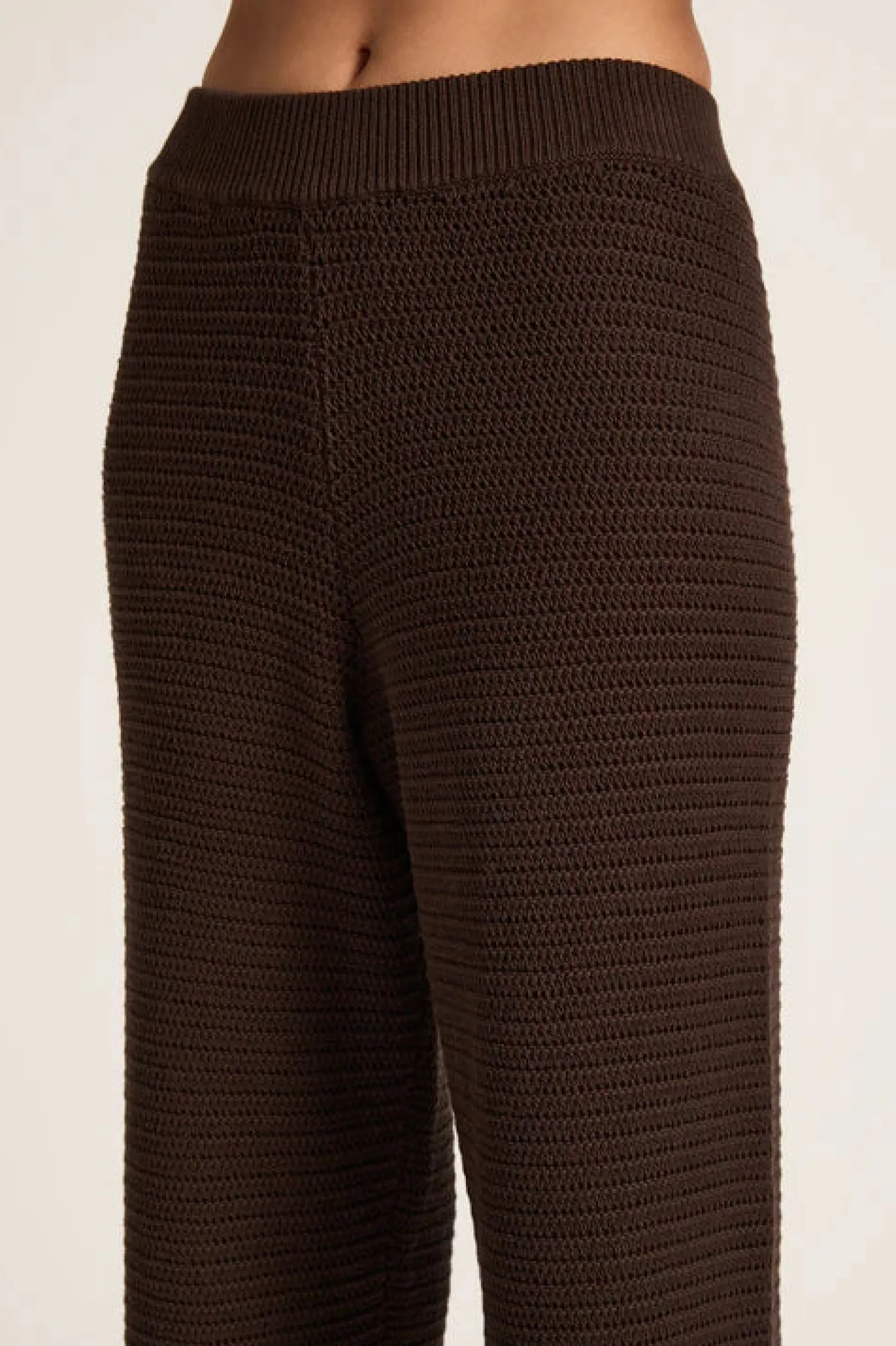 Women Nude Lucy Willow Crochet Pant - Espresso