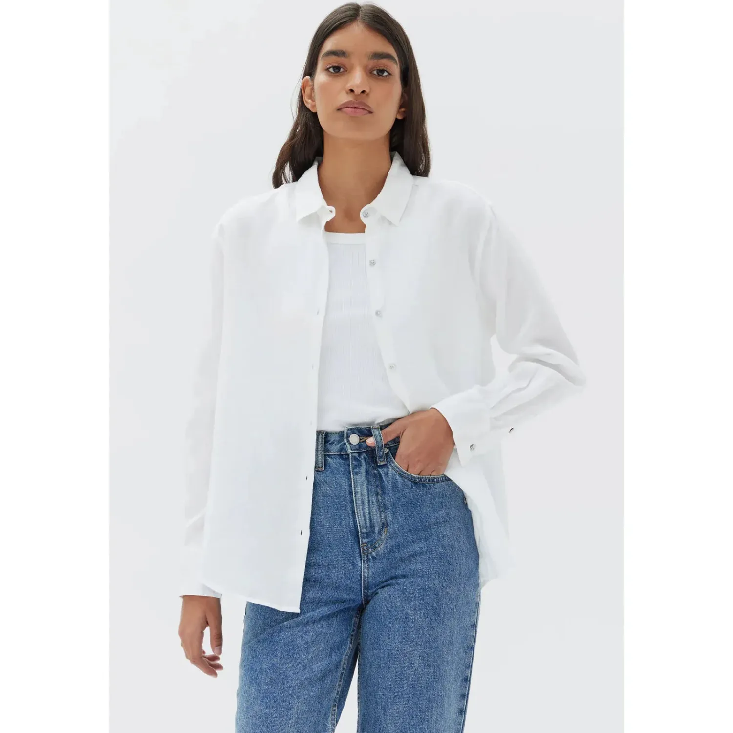 Women Assembly Label Xander Long Sleeve Shirt - White