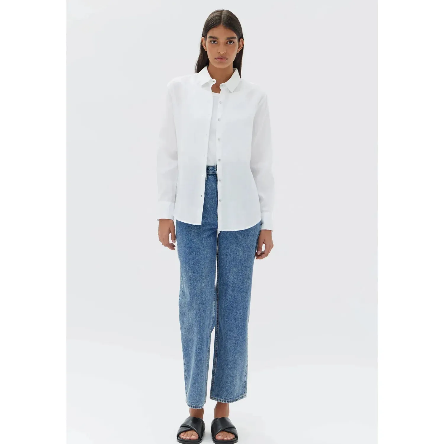 Women Assembly Label Xander Long Sleeve Shirt - White