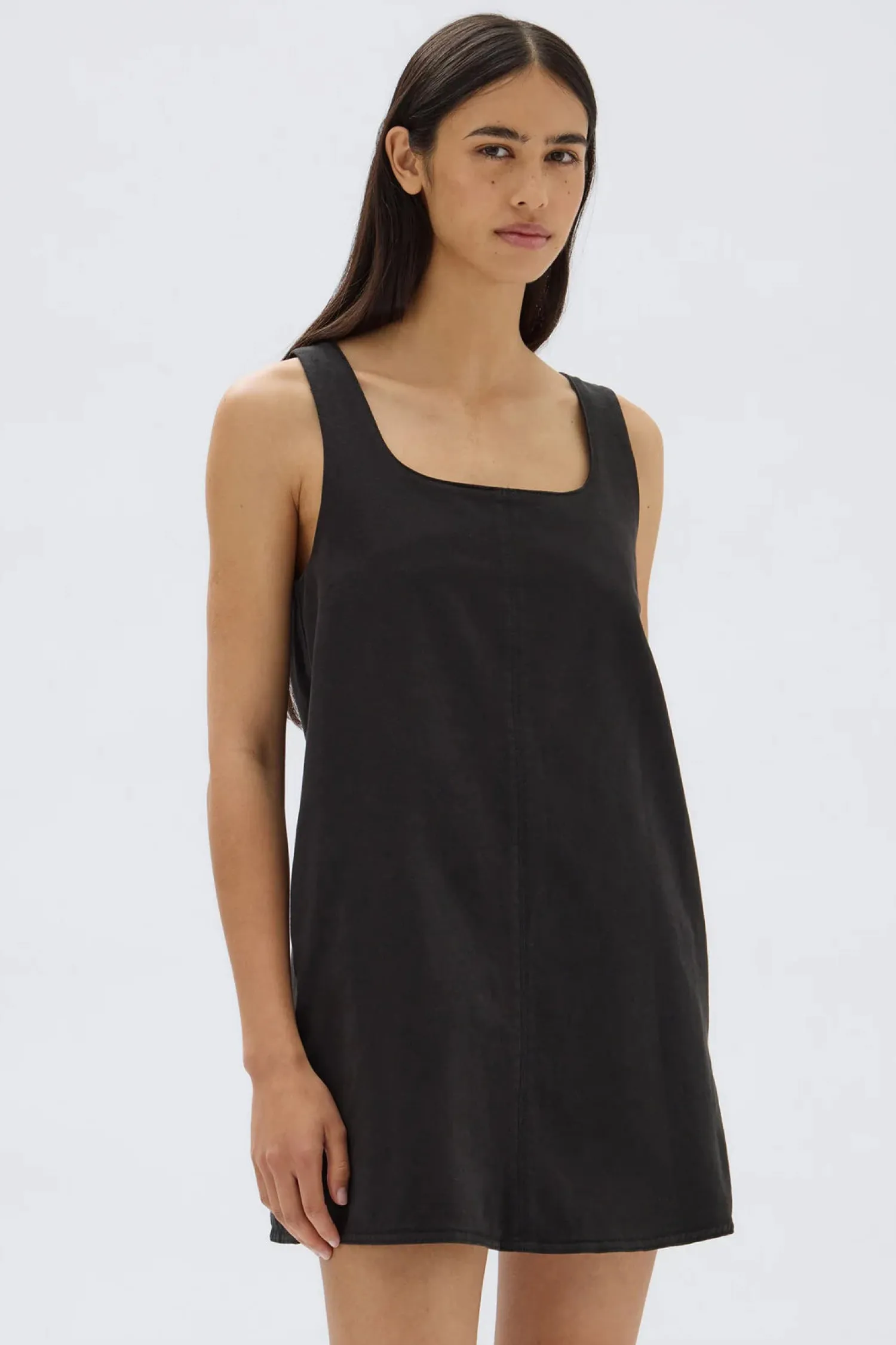 Women Assembly Label Zoey Twill Mini Dress - Black