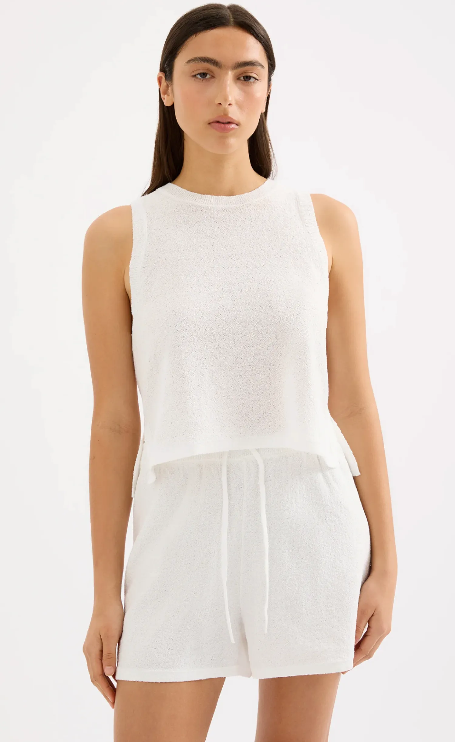 Women Nude Lucy Zosia Knit Tank - White